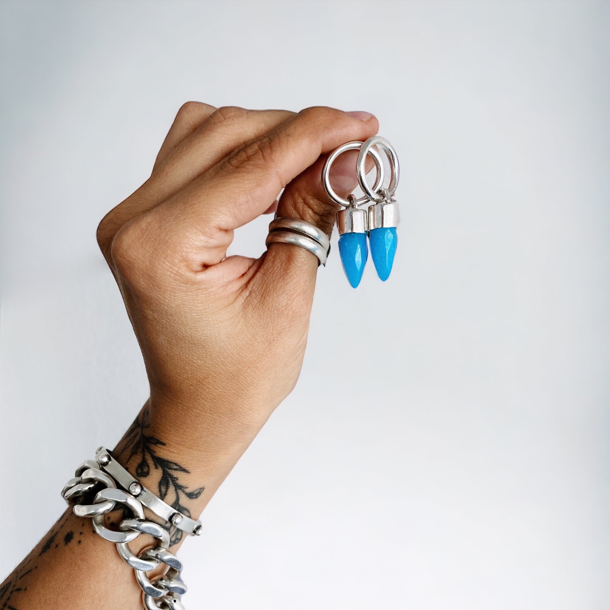 Aros Loop Bala Agata Turquesa