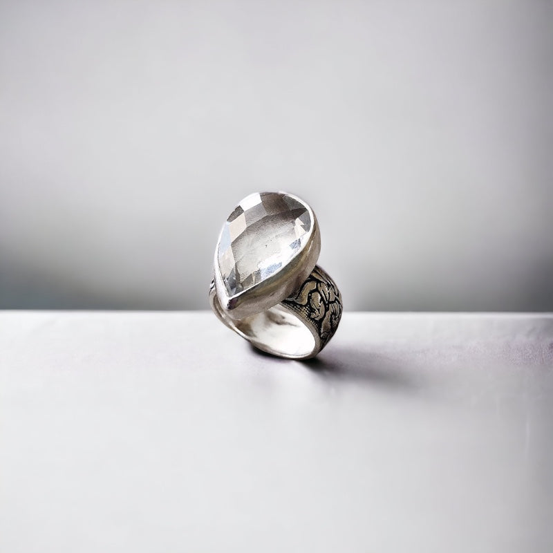 Anillo Flamenco Gota Cristal