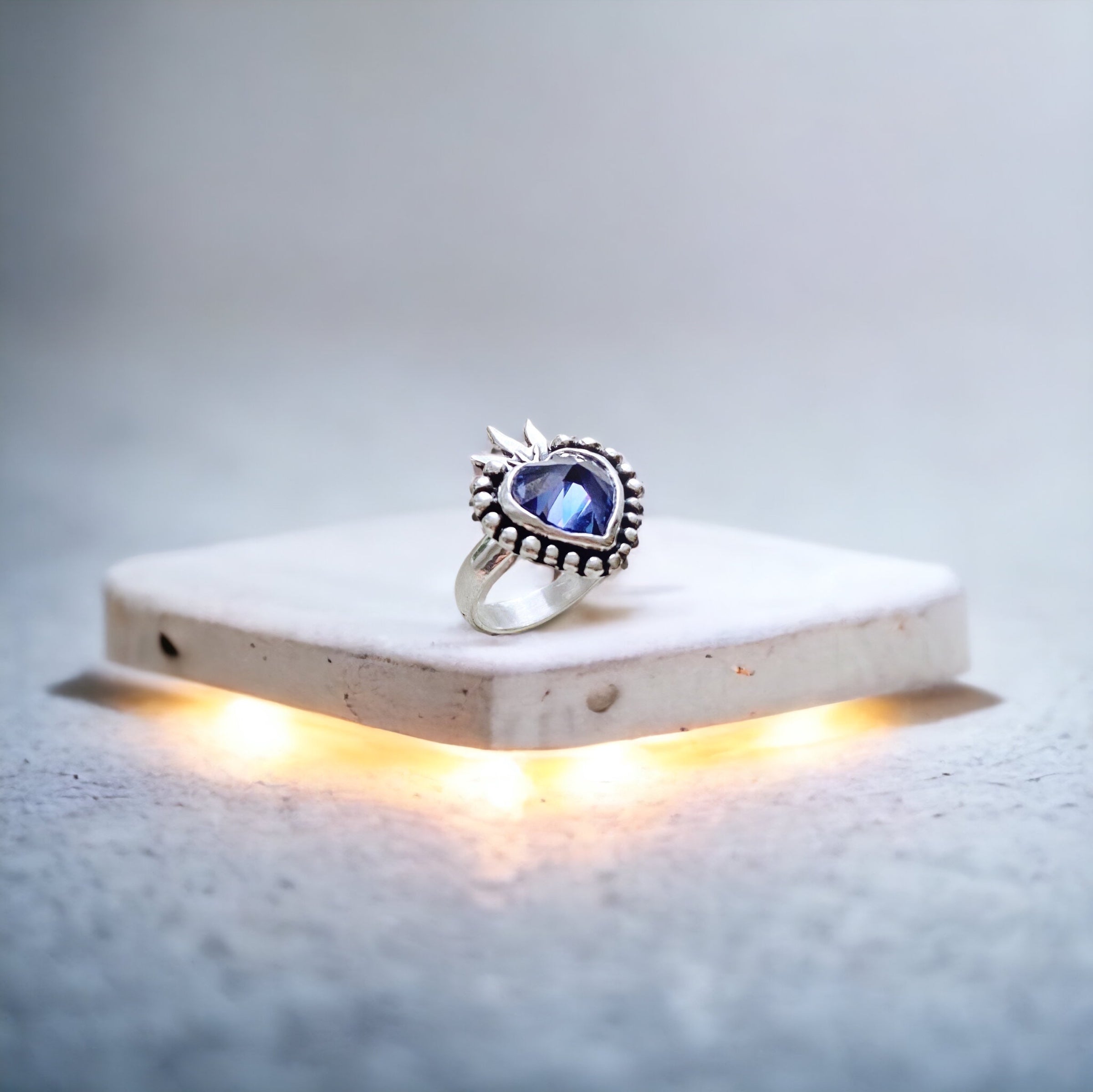 Anillo Detente Spike + Piedra a elección