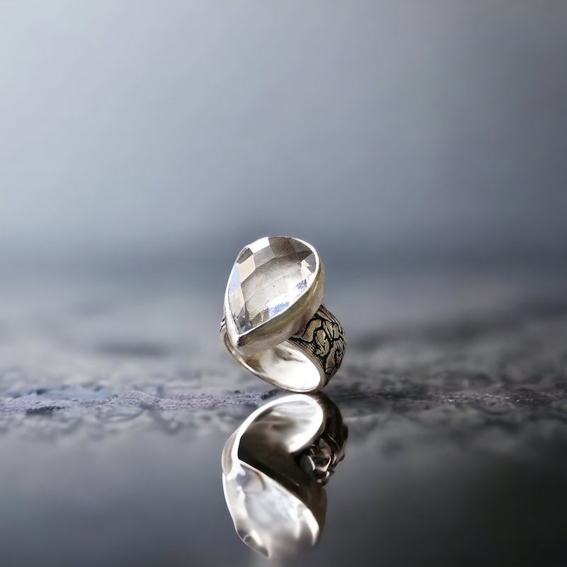 Anillo Flamenco Gota Cristal