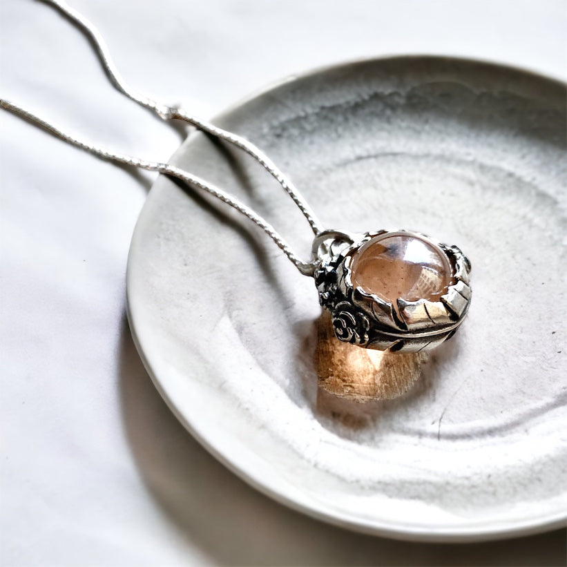 Colgante Halo Persefone Aura Peach Melba