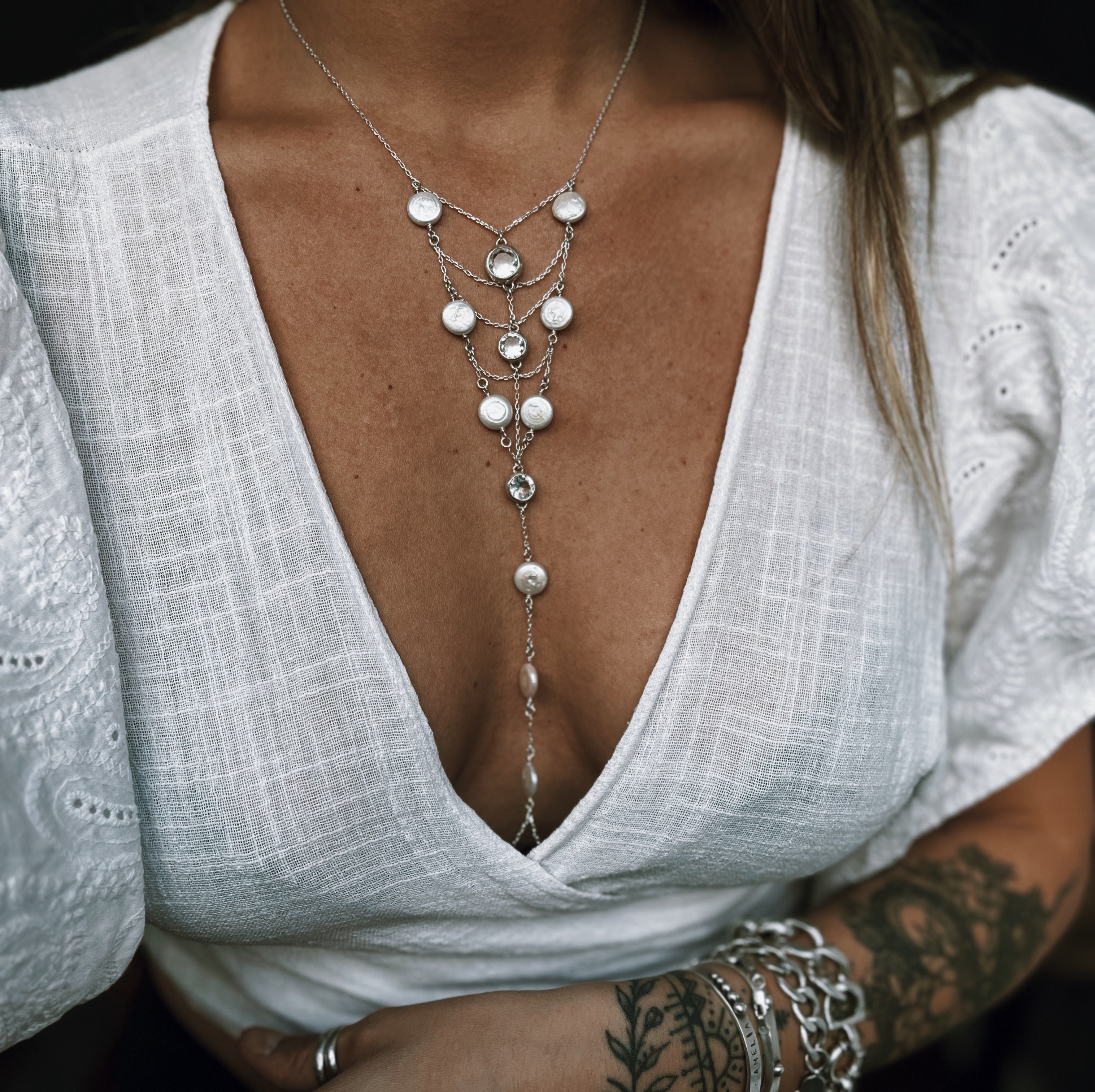 Body Chain Honolulu Pearls - PREVENTA