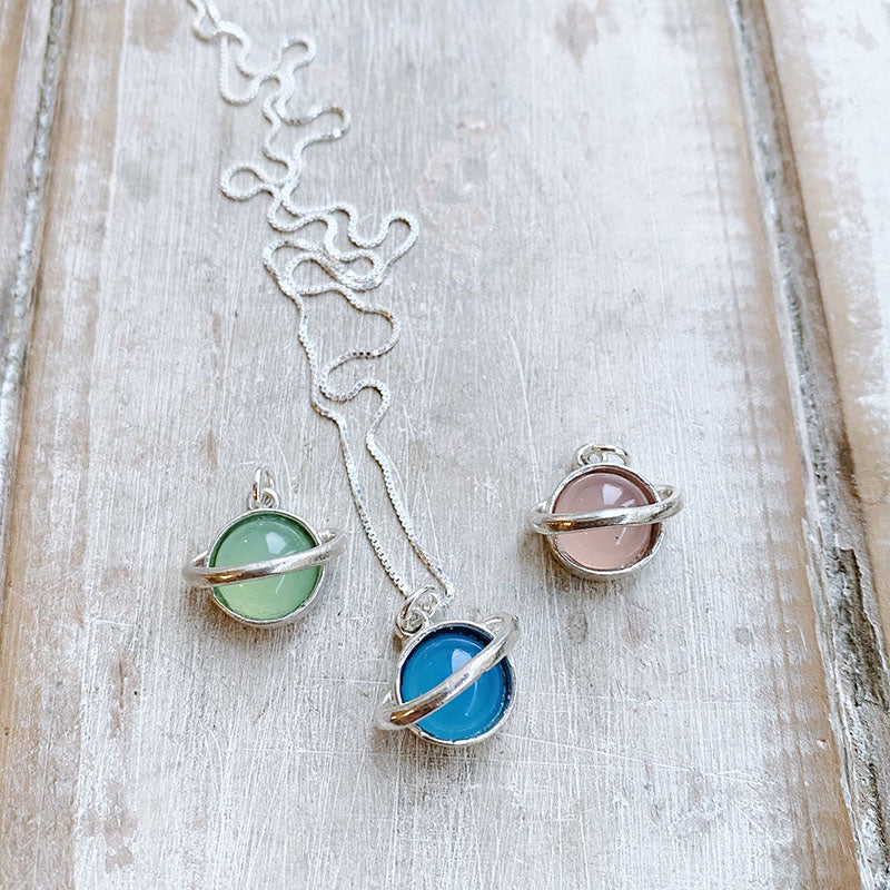 Collar Saturnito / Varias Piedras