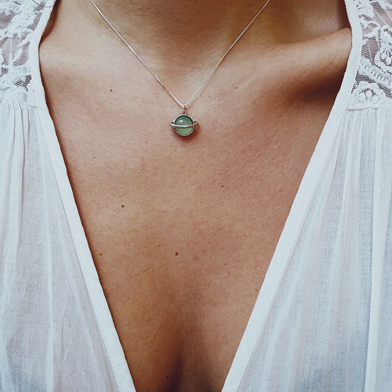 Collar Saturnito / Varias Piedras