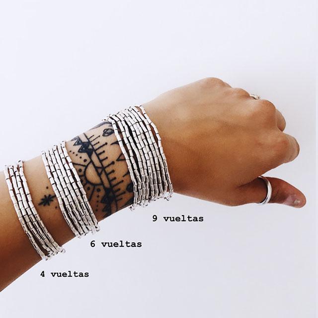 Pulsera o collar Mostacilla Tubo Retro
