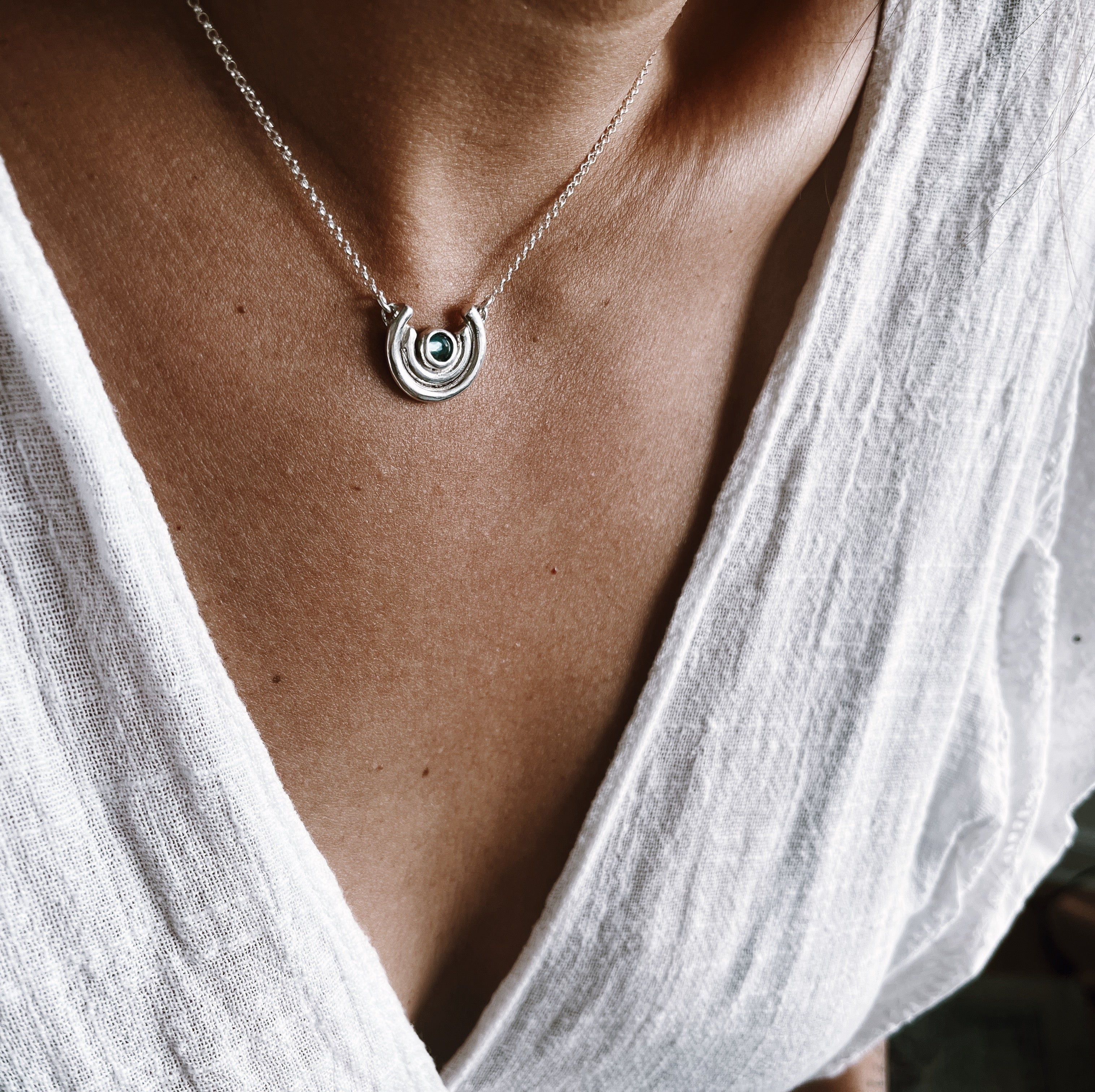 Collar Eliptica / distintas piedras