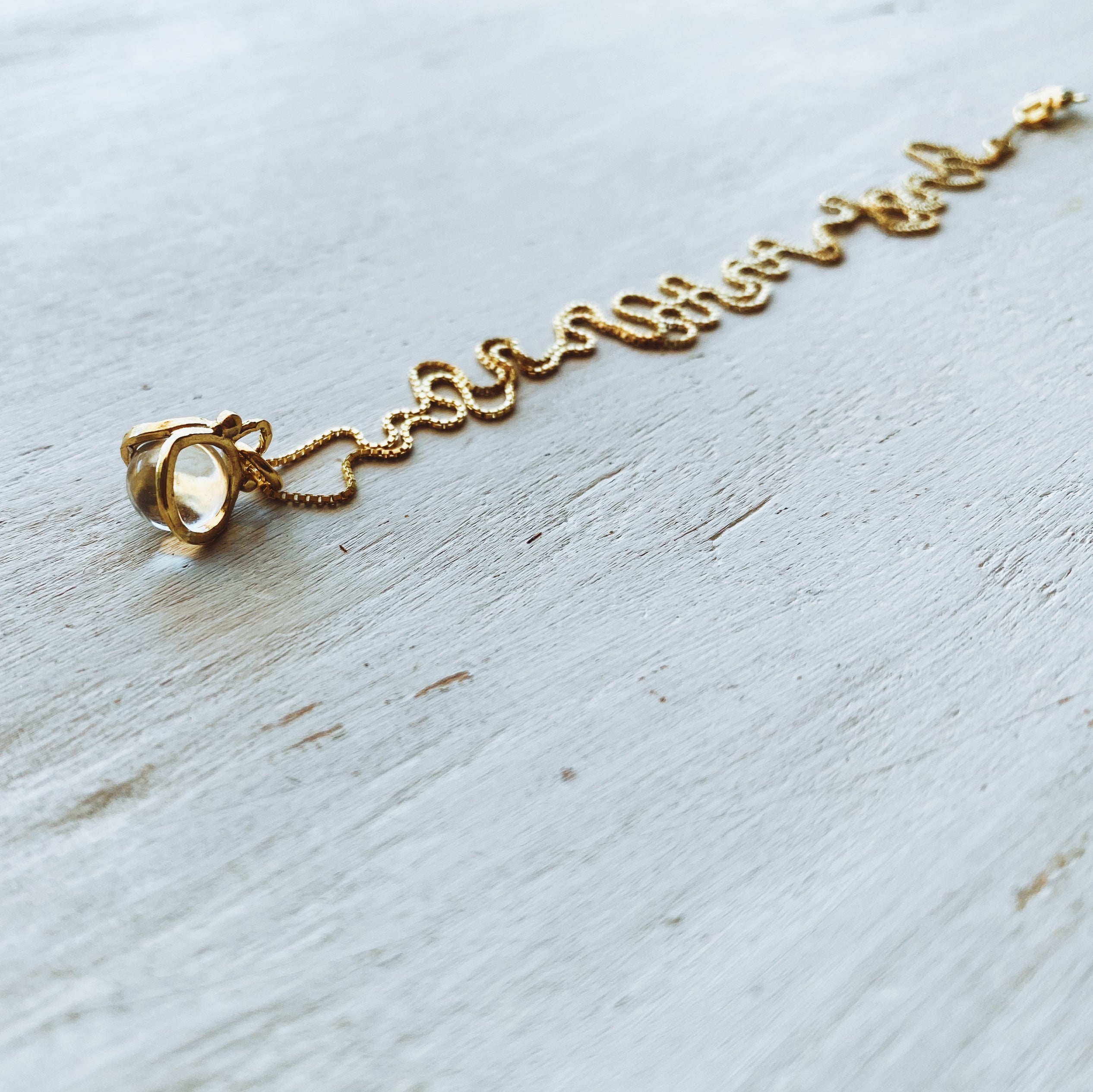 Collar Mini Halo S Gold / Piedra a eleccion
