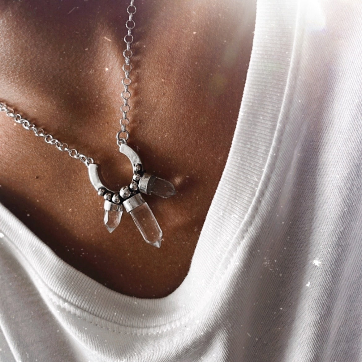 Collar Estalactitas Cuarzos