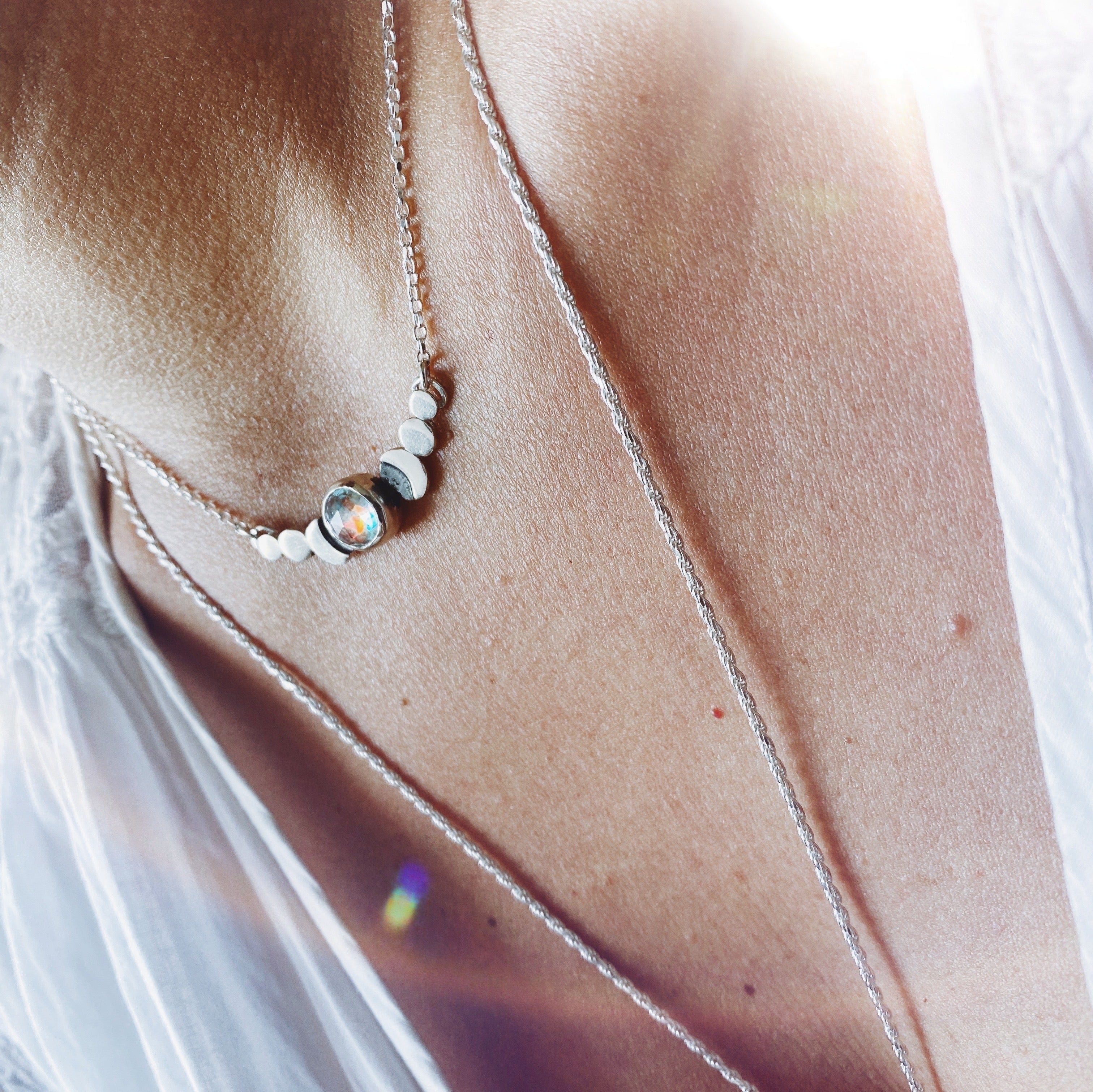 Collar Fases Very Moon Aurora Boreal