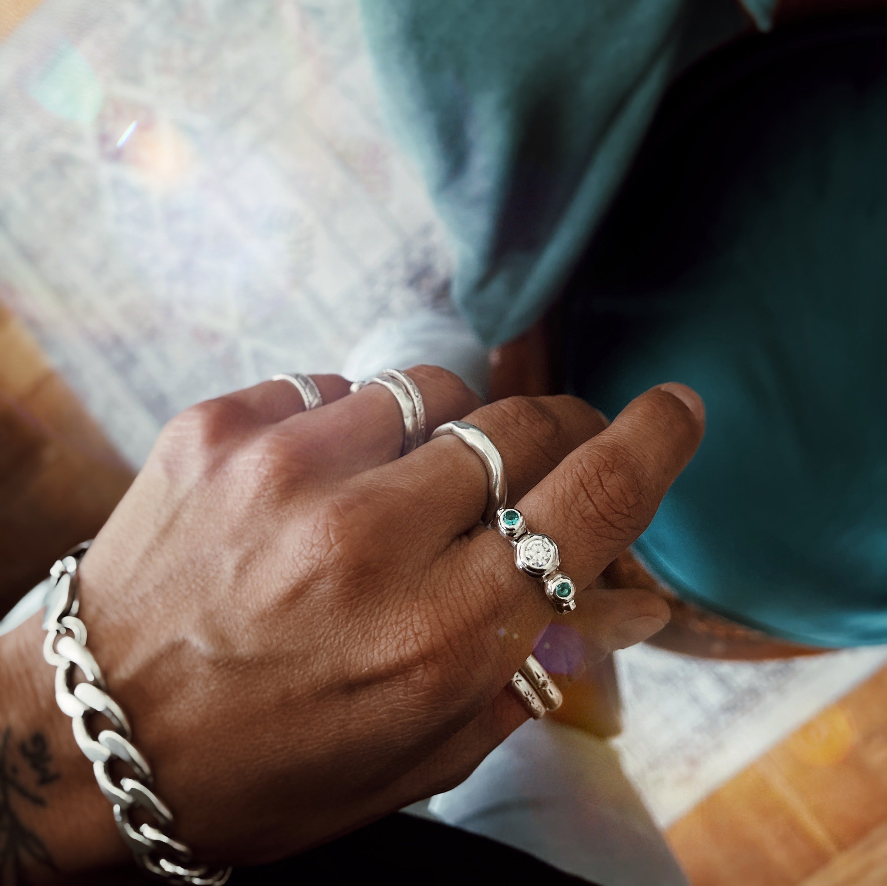 Anillo Maia / piedra a elección