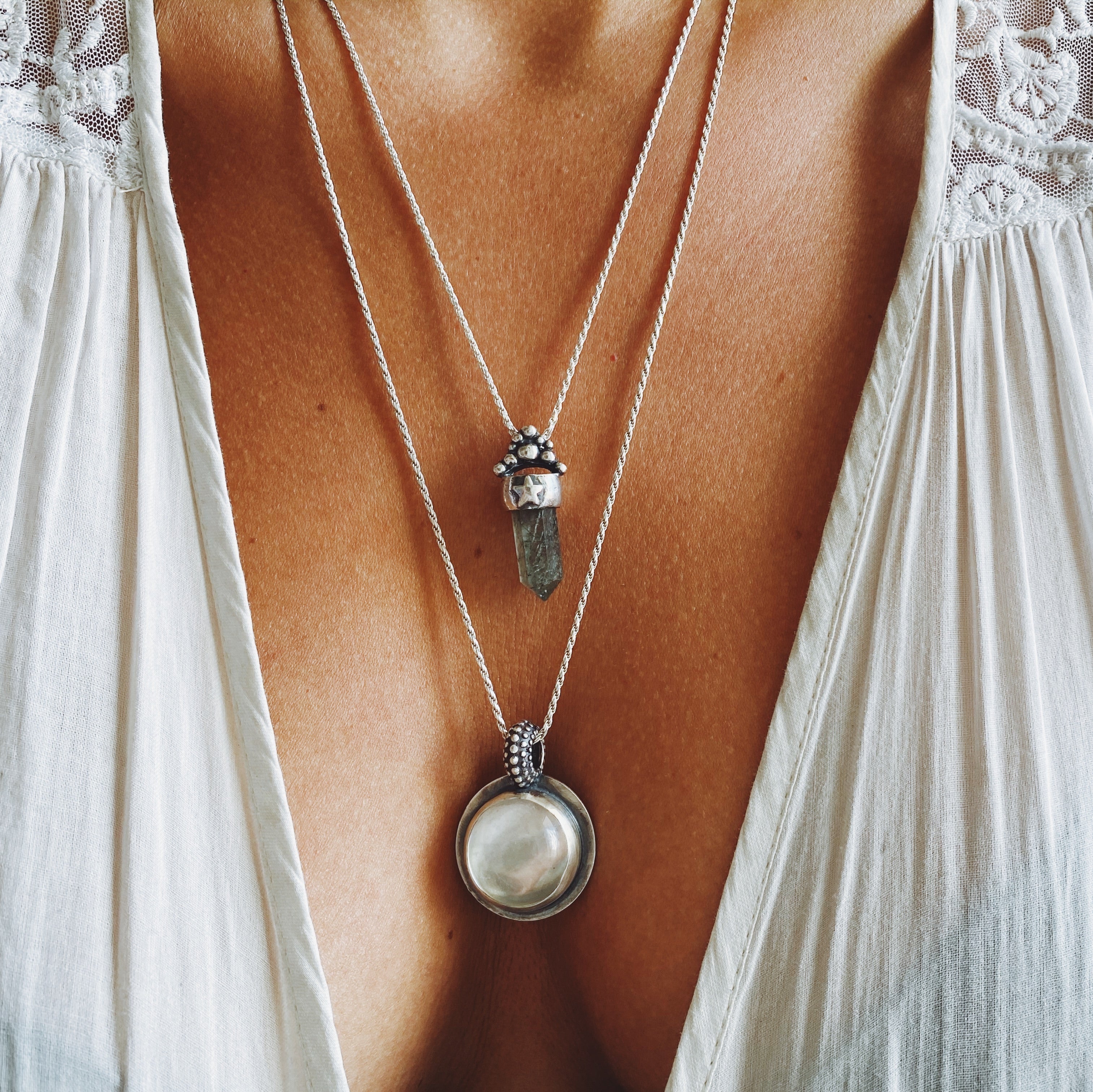 Colgante Punta Estrella Reina Epidoto