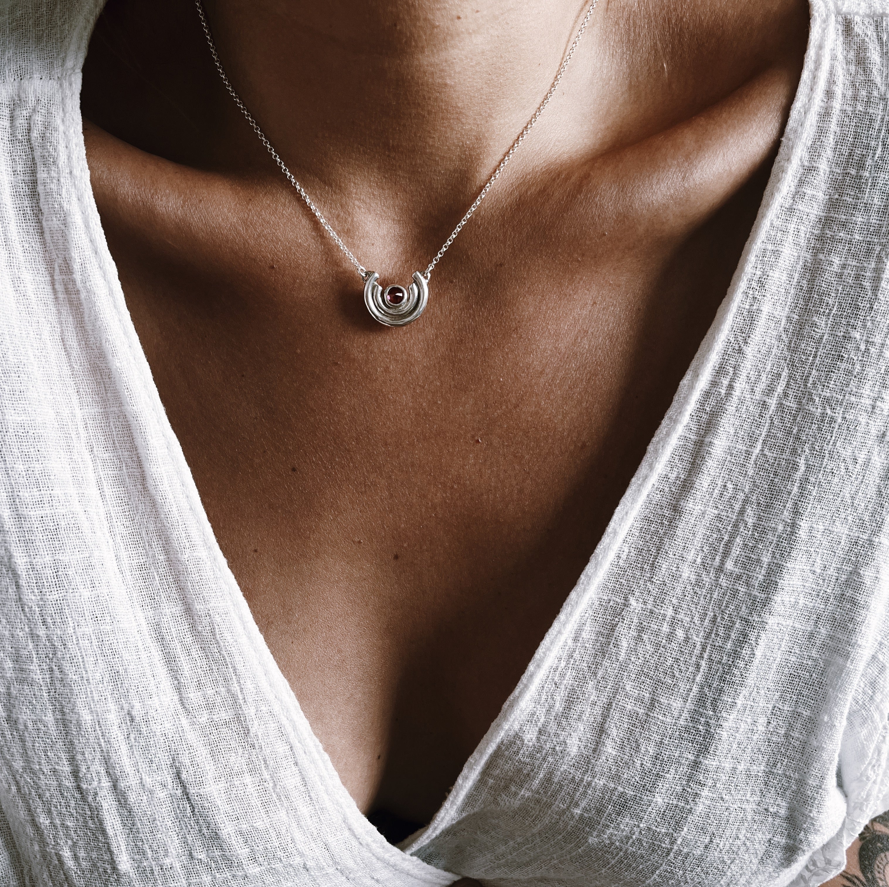 Collar Eliptica / distintas piedras