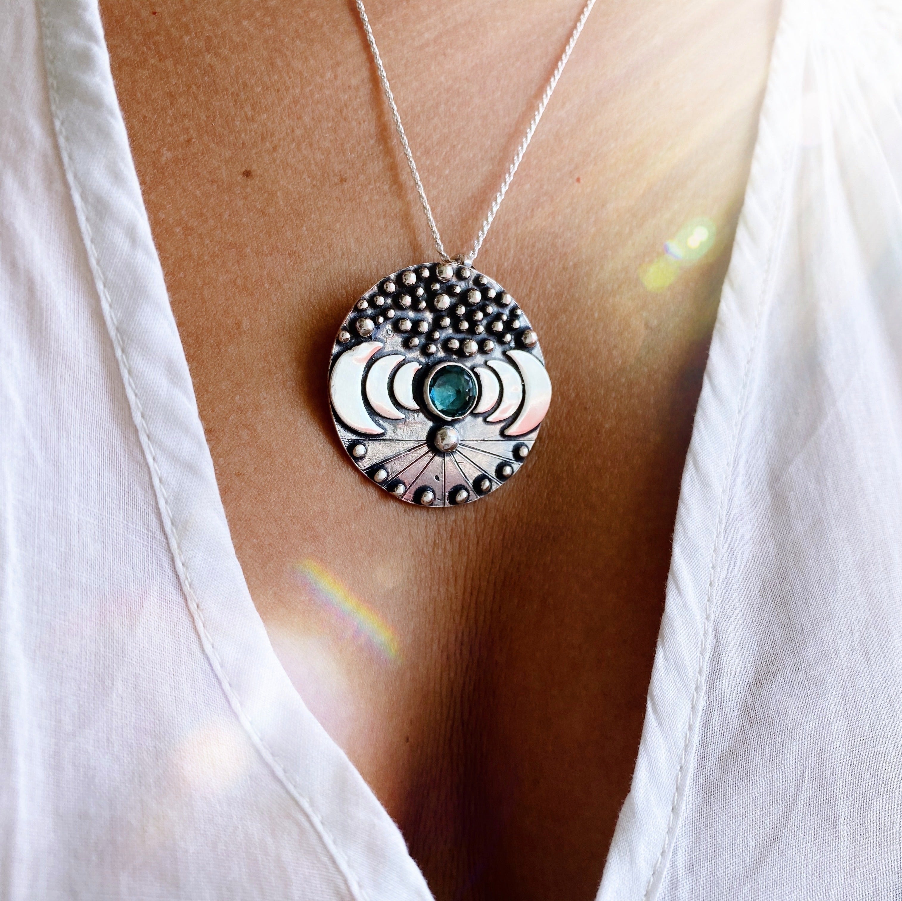 Colgante Big Bang Topacio London Blue