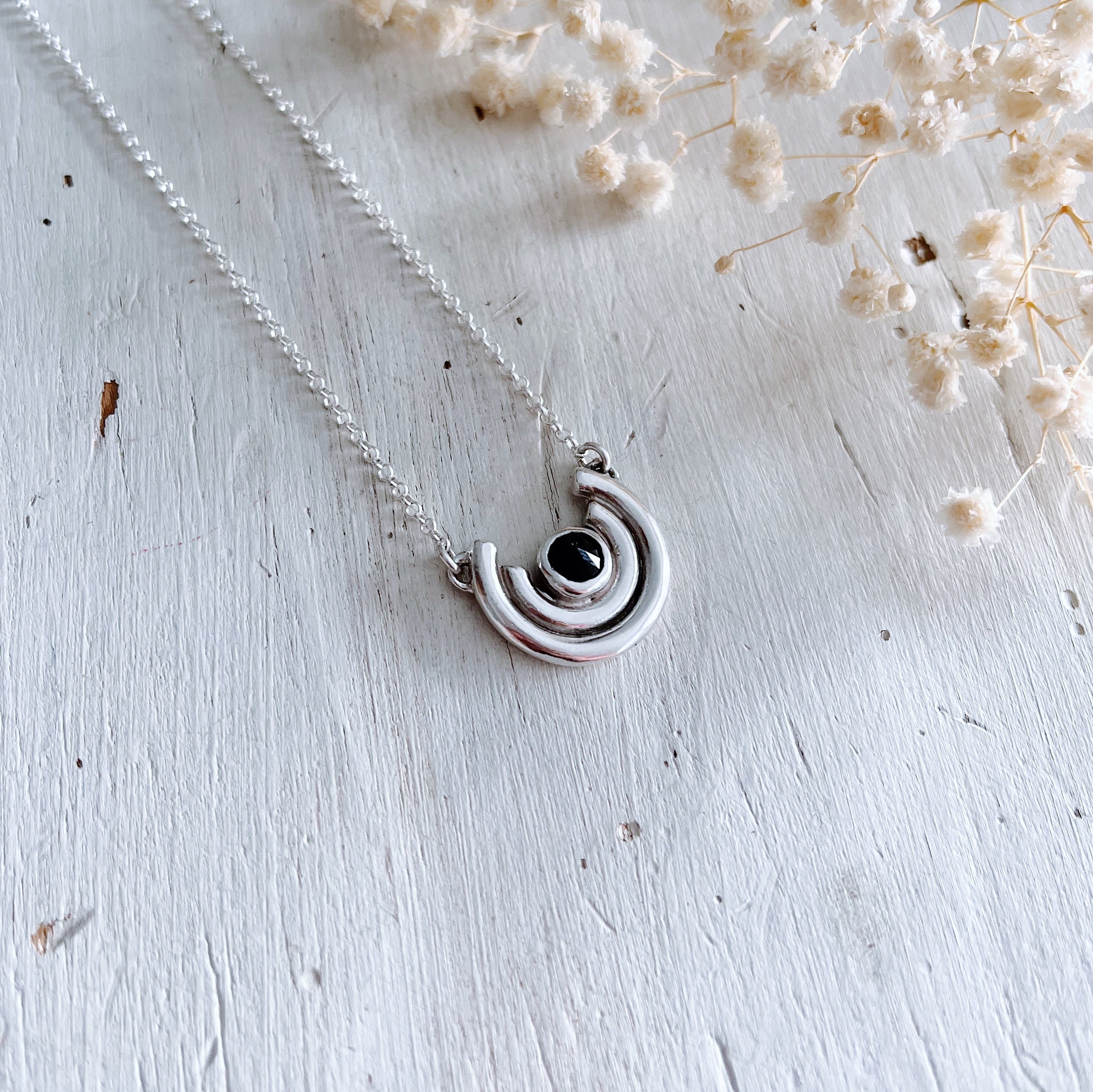 Collar Eliptica / distintas piedras