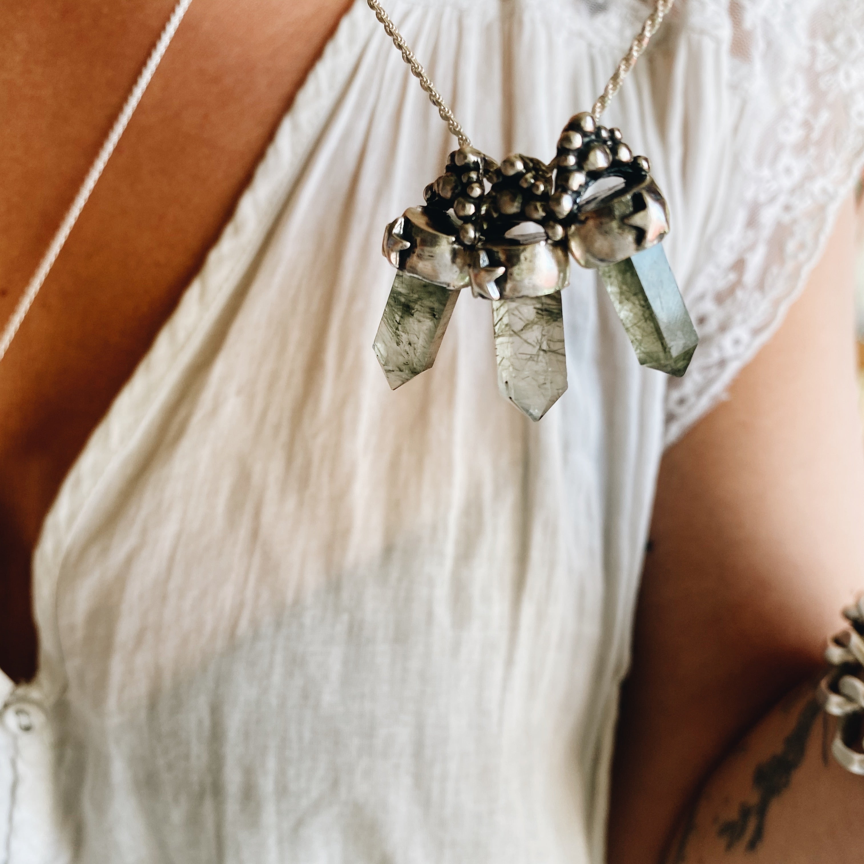 Colgante Punta Estrella Reina Epidoto