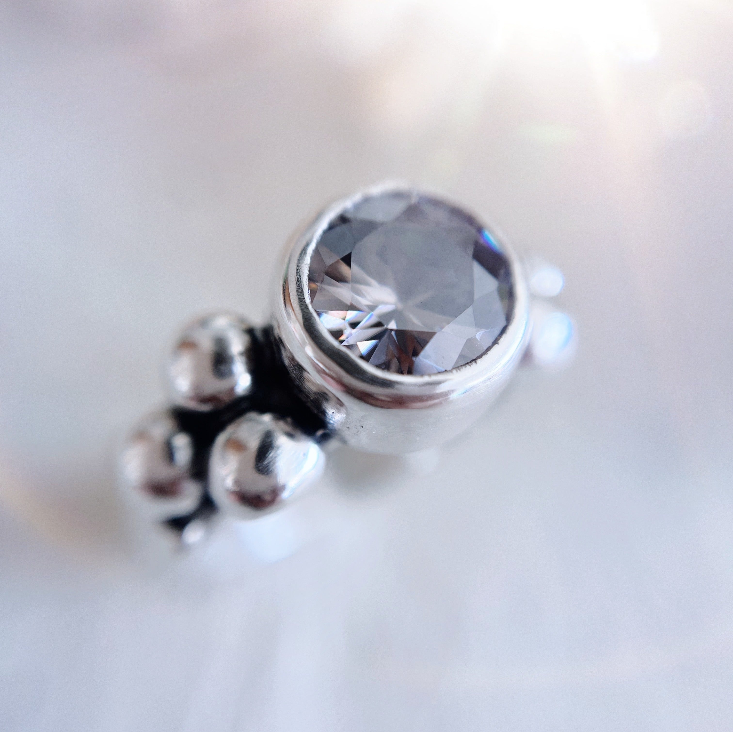 Anillo Elisa Lunar Salt & Pepper