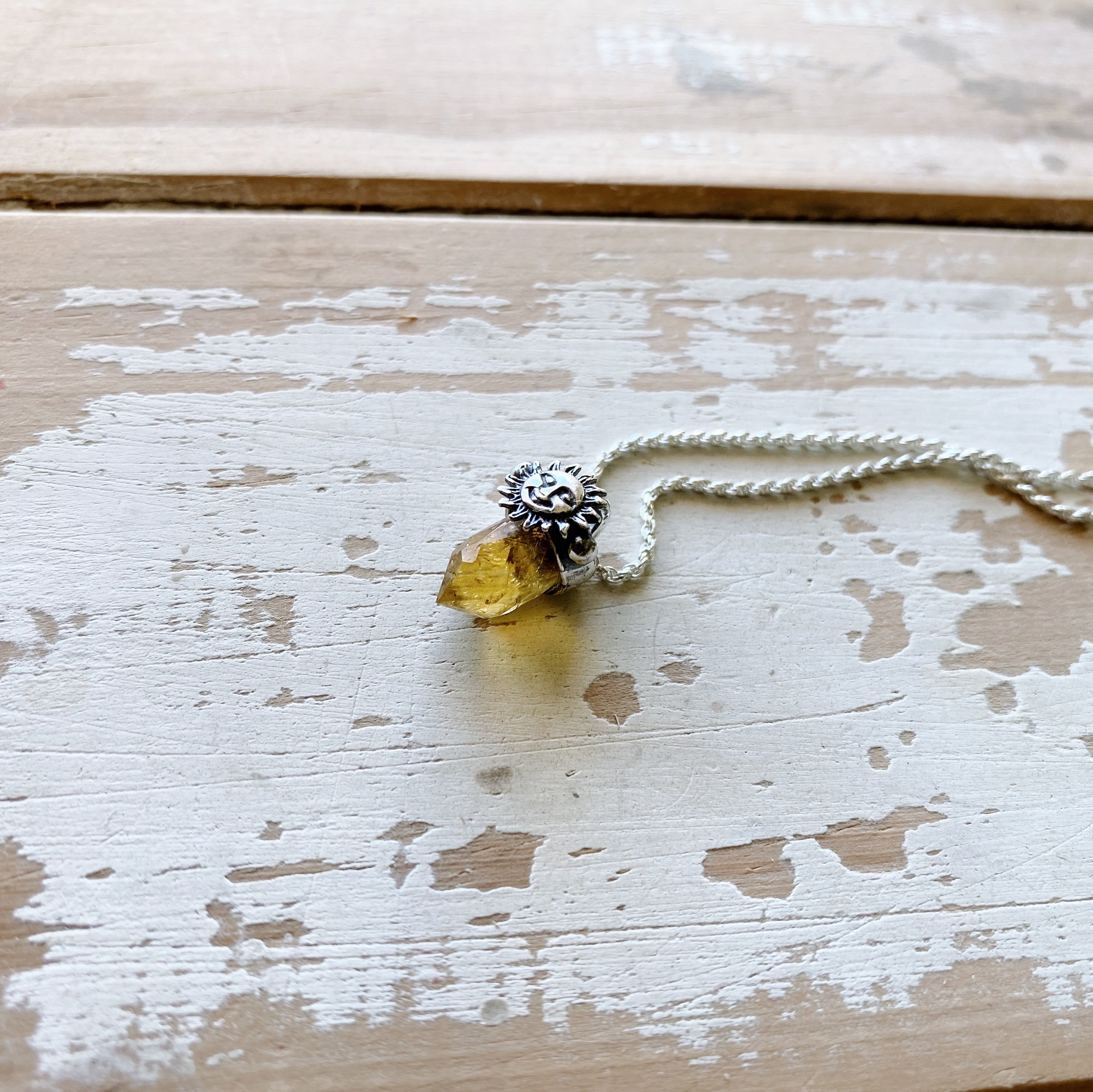 Colgante Mini Punta Solei + Eleccion de Piedra