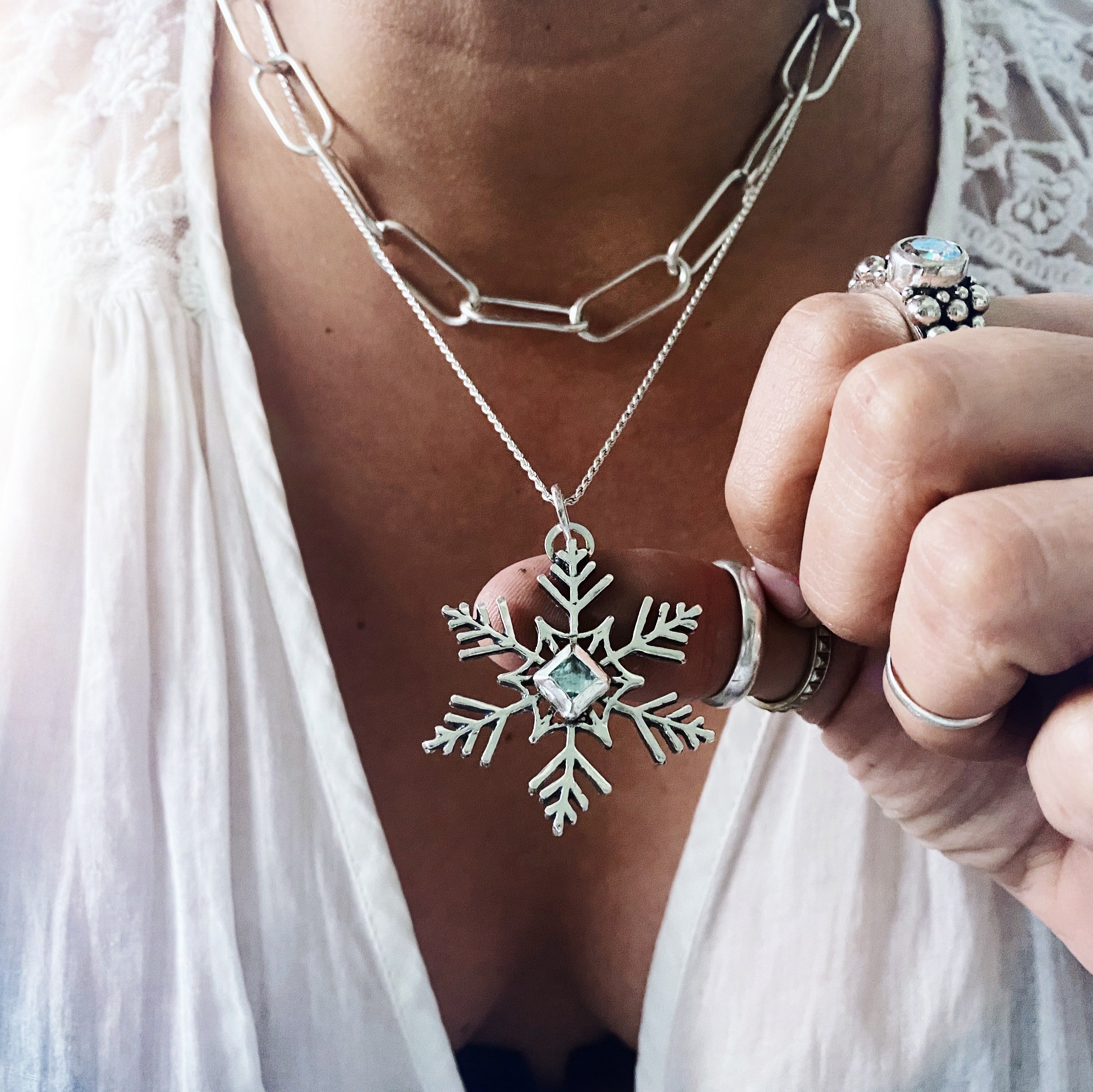 Colgante Gran Copito - piedra S