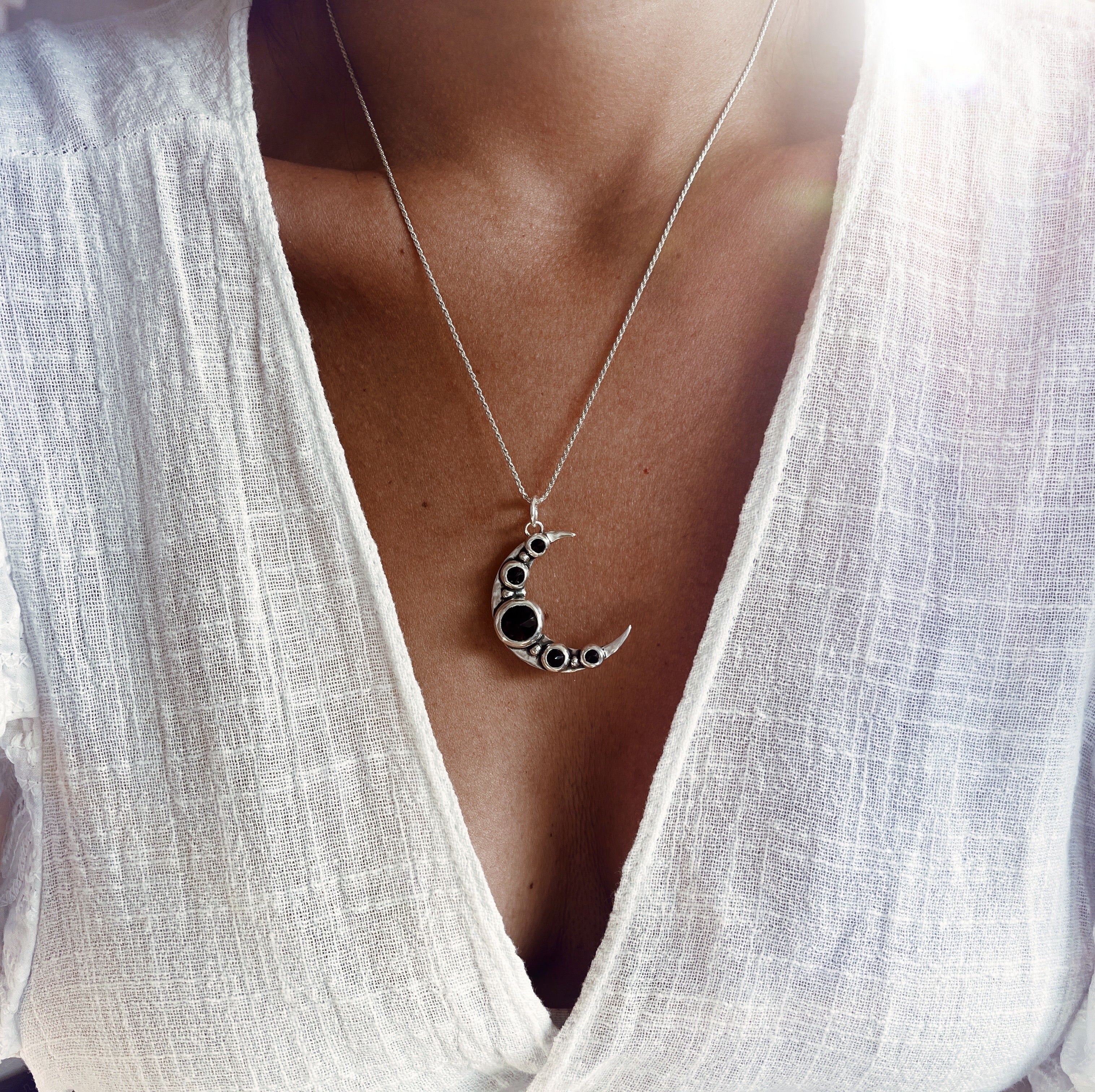 Colgante Super Luna Midnight + Onix