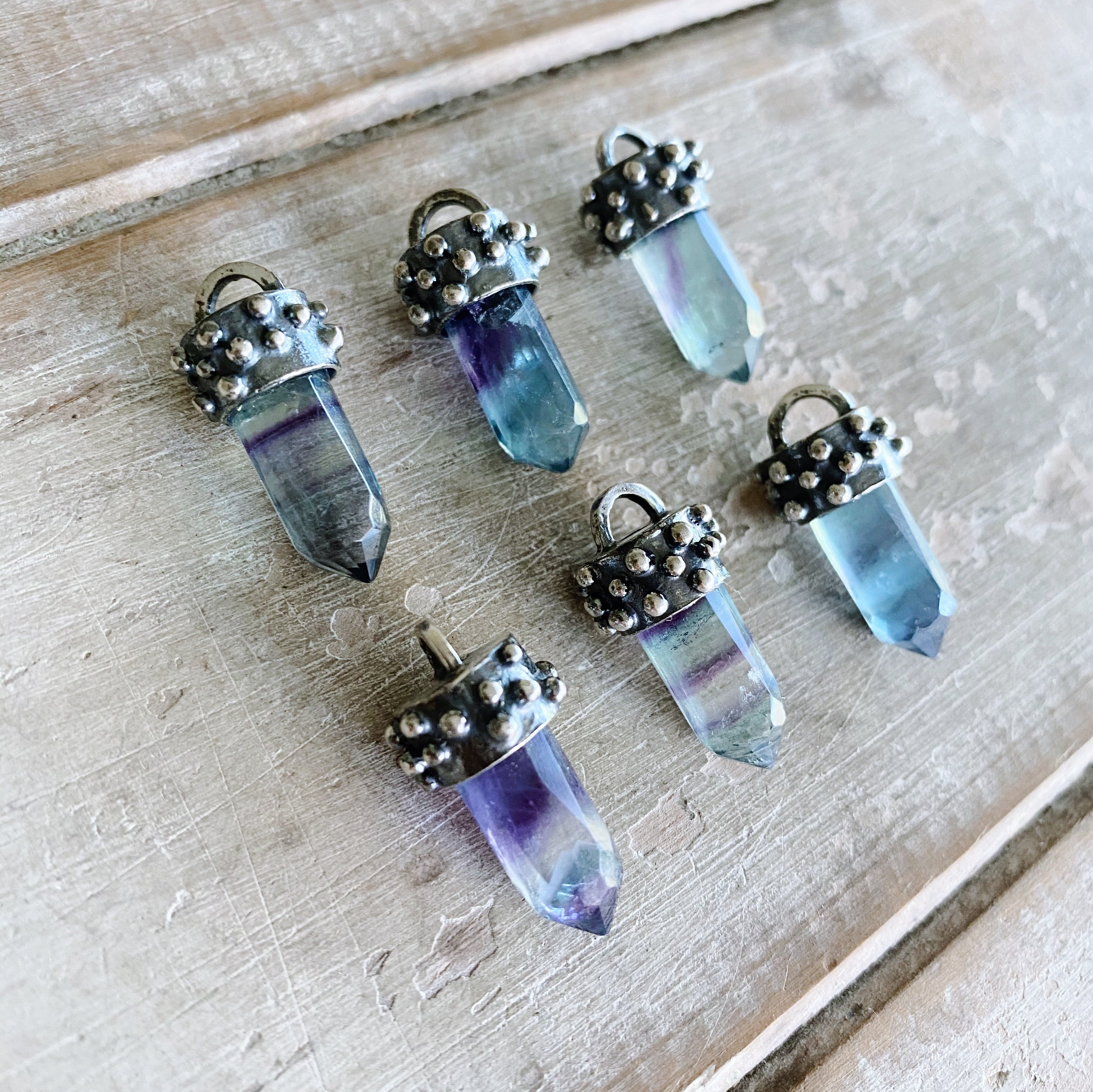 Colgante Punta Ricky Fluorita