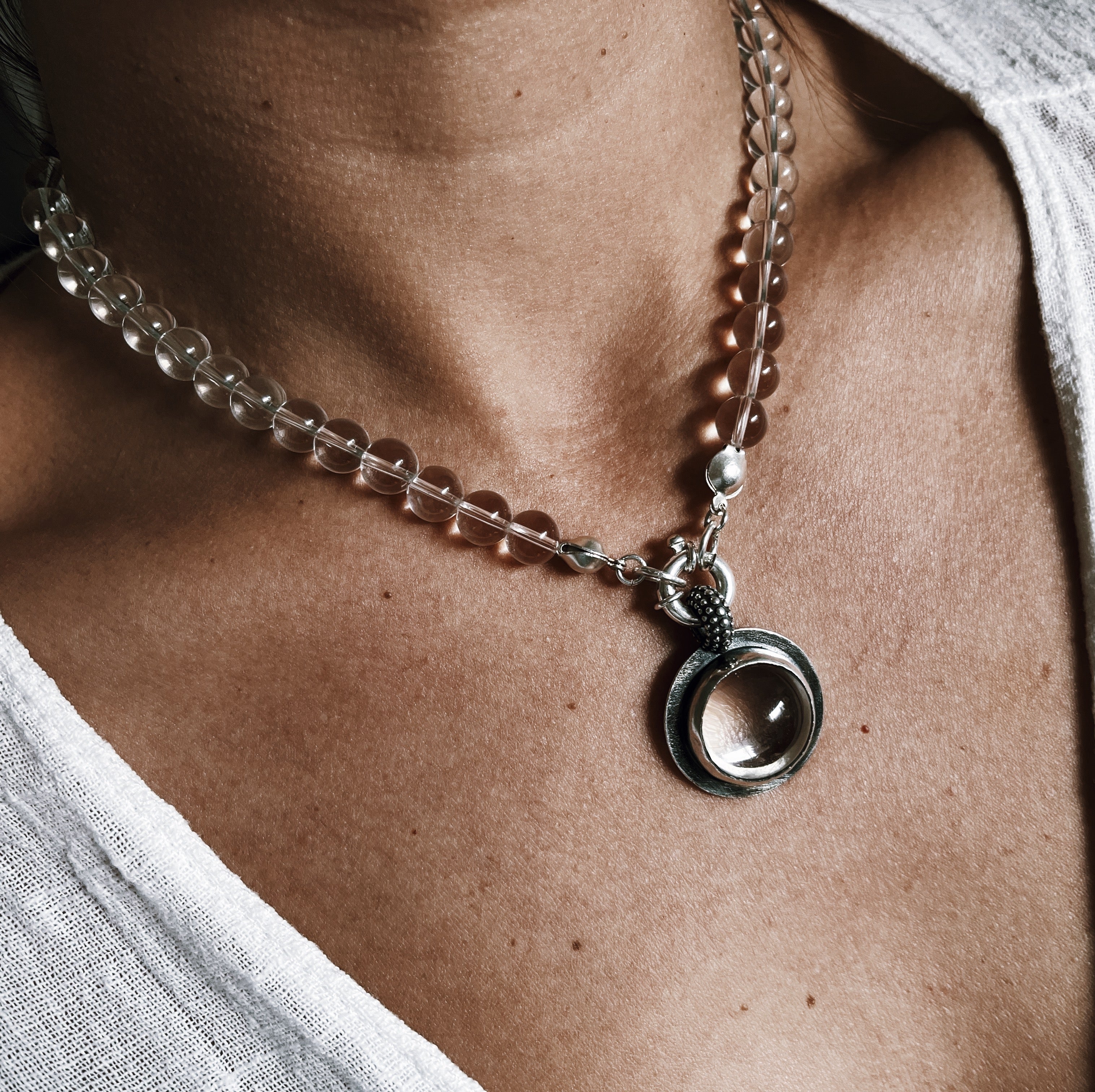Collar Rocking Balls Cuarzo