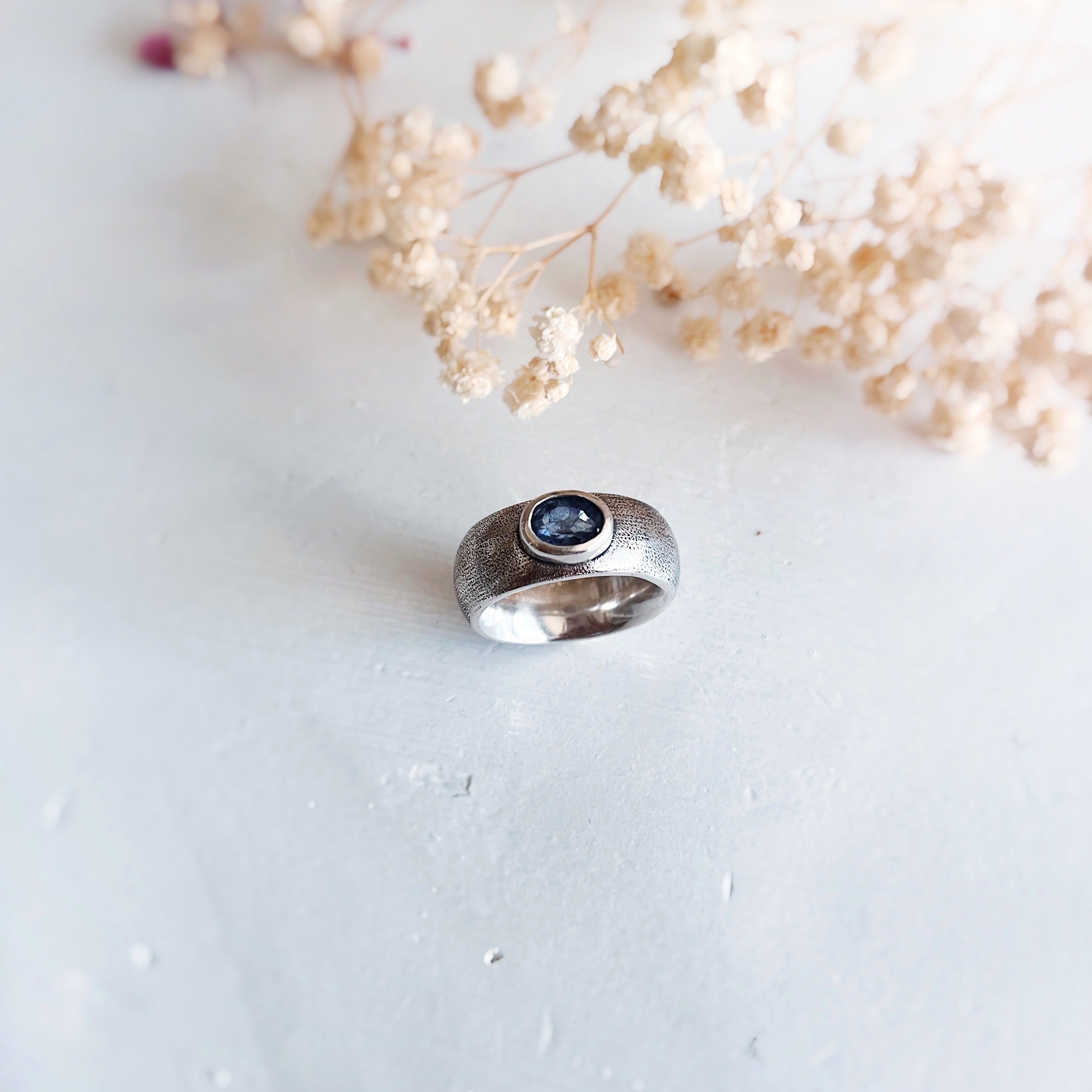 Anillo Colosso Cianita