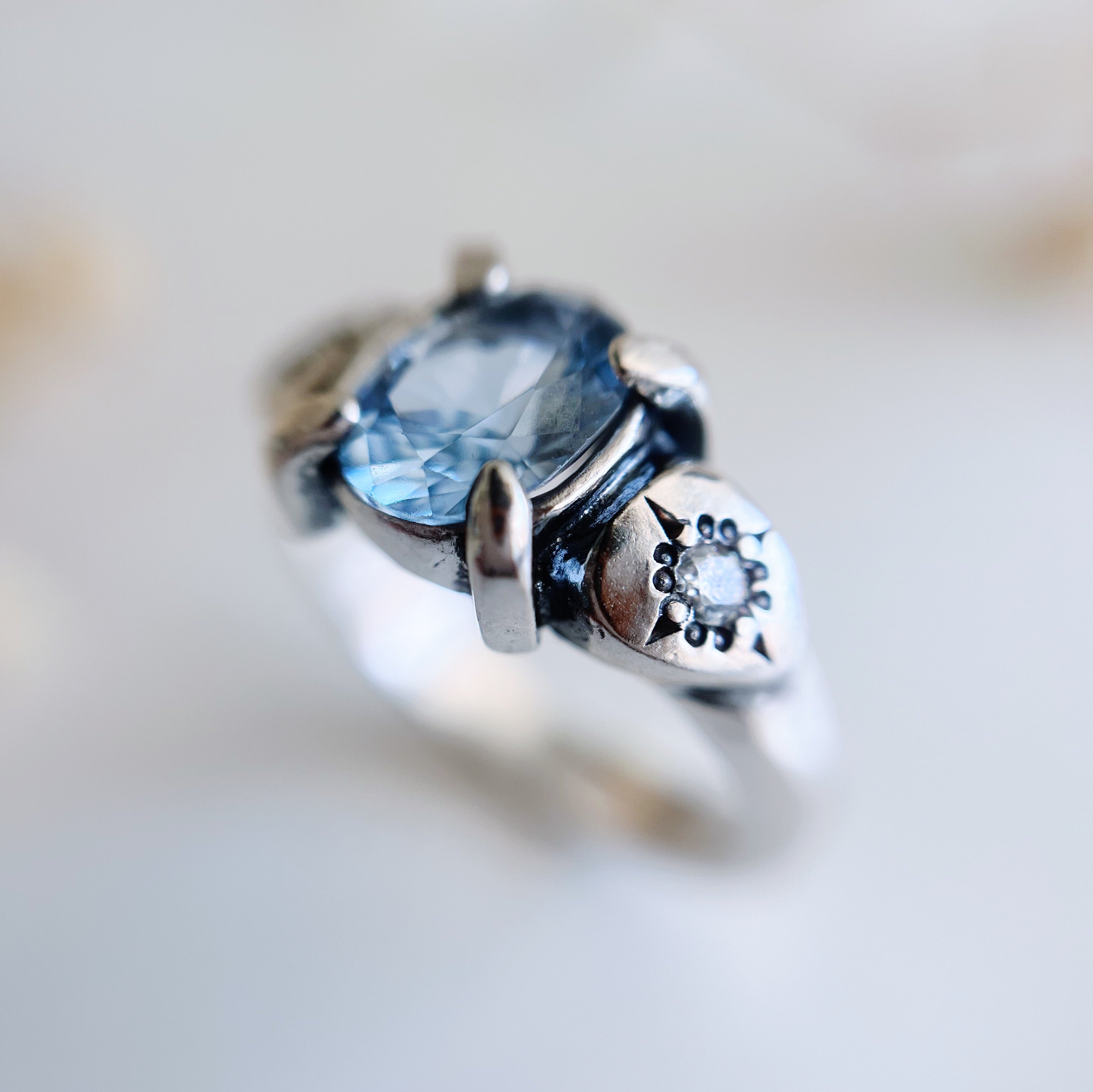 Anillo Lourdes Sky Blue