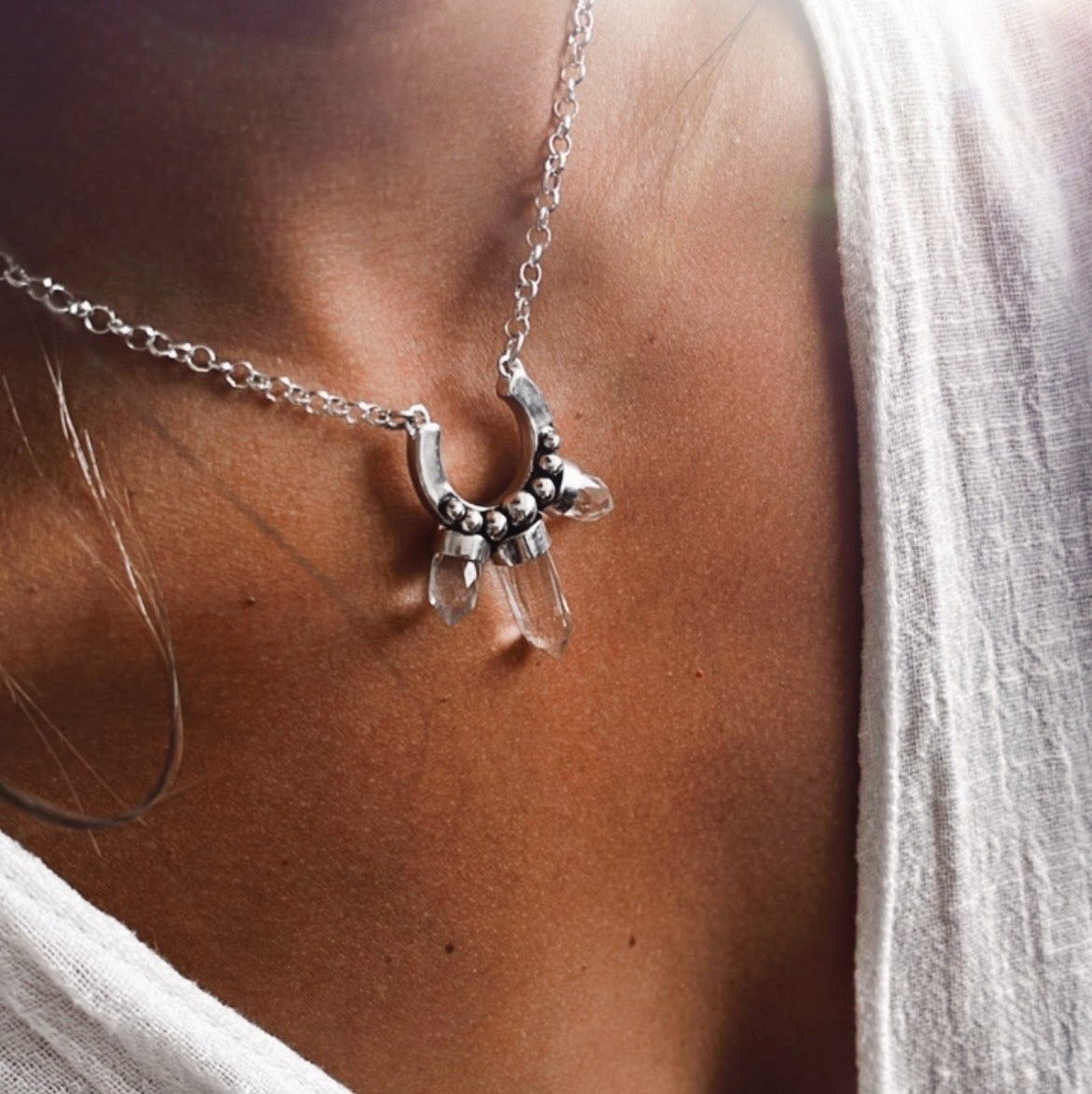 Collar Estalactitas Cuarzos