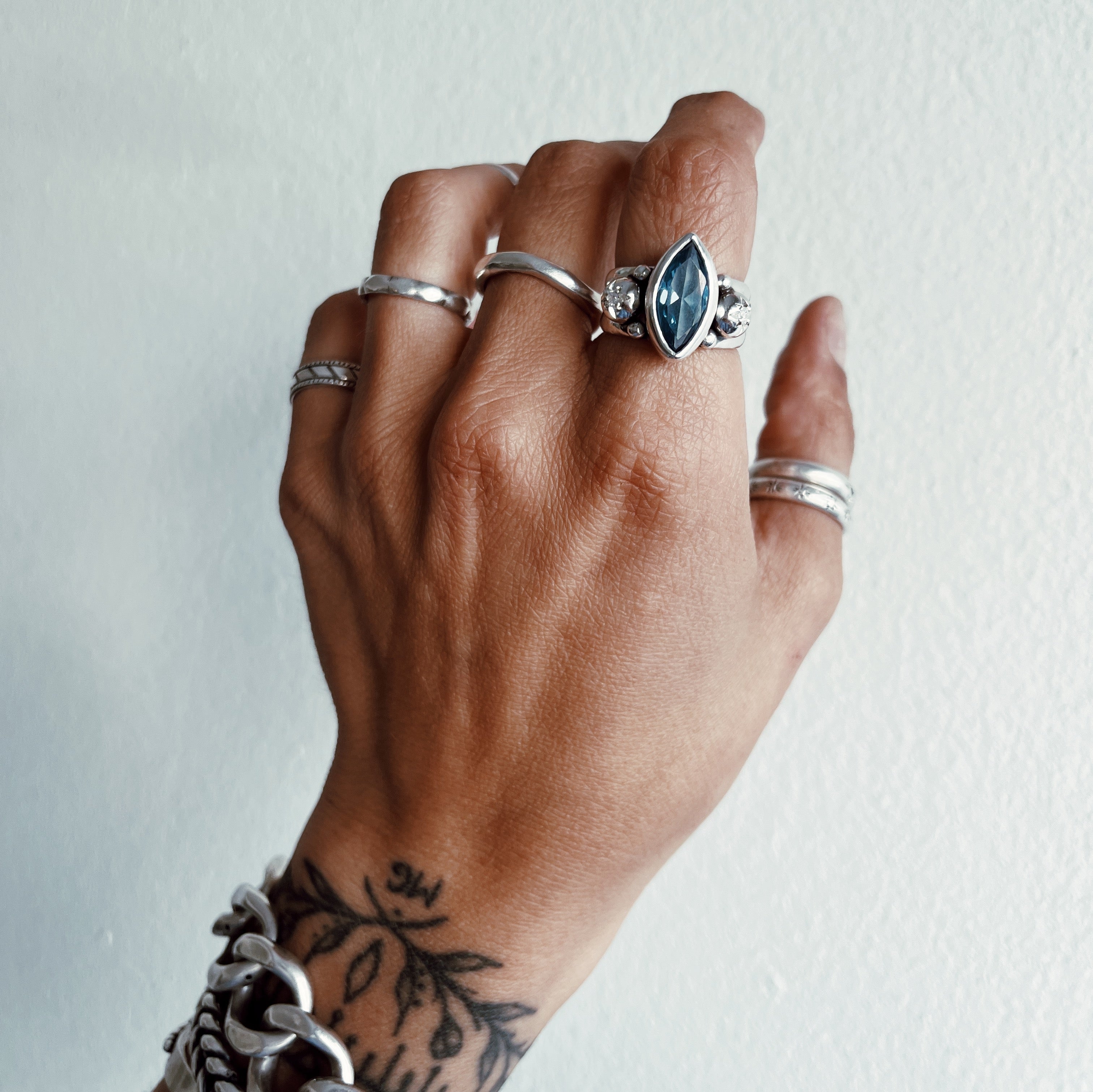 Anillo Jacinta / piedra a elección