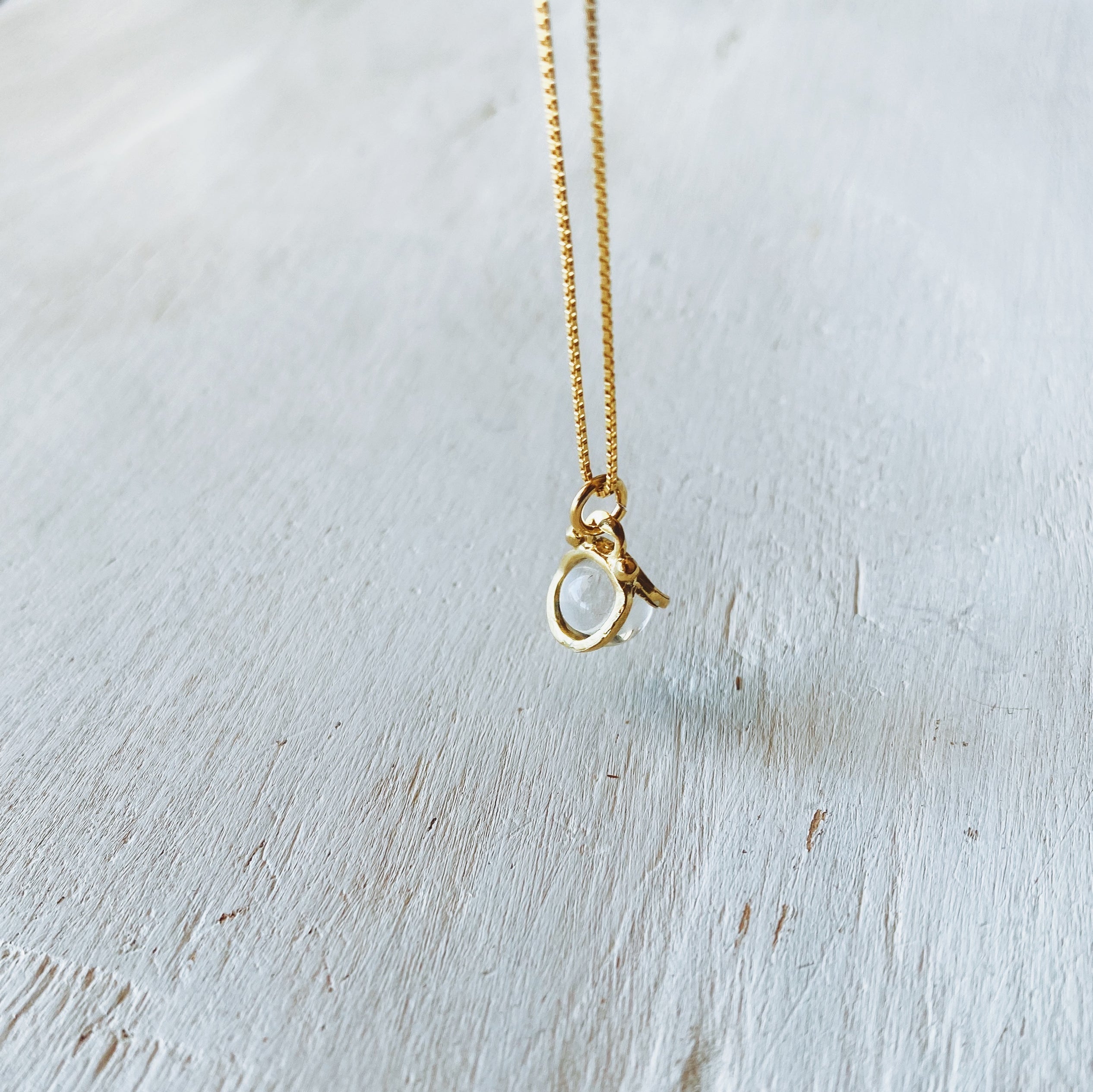 Collar Mini Halo S Gold / Piedra a eleccion