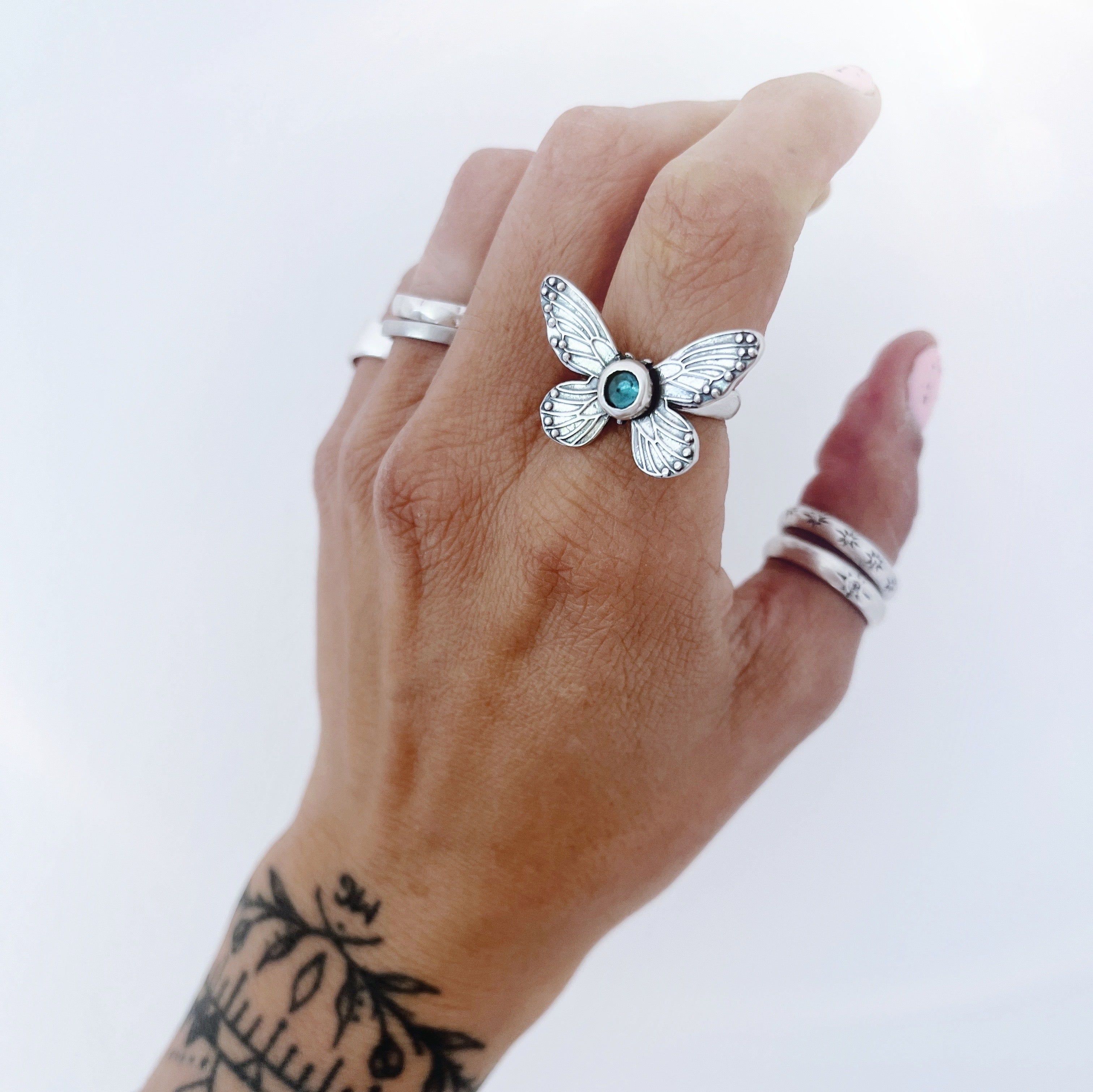 Anillo Mariposa y Topacio - PREVENTA