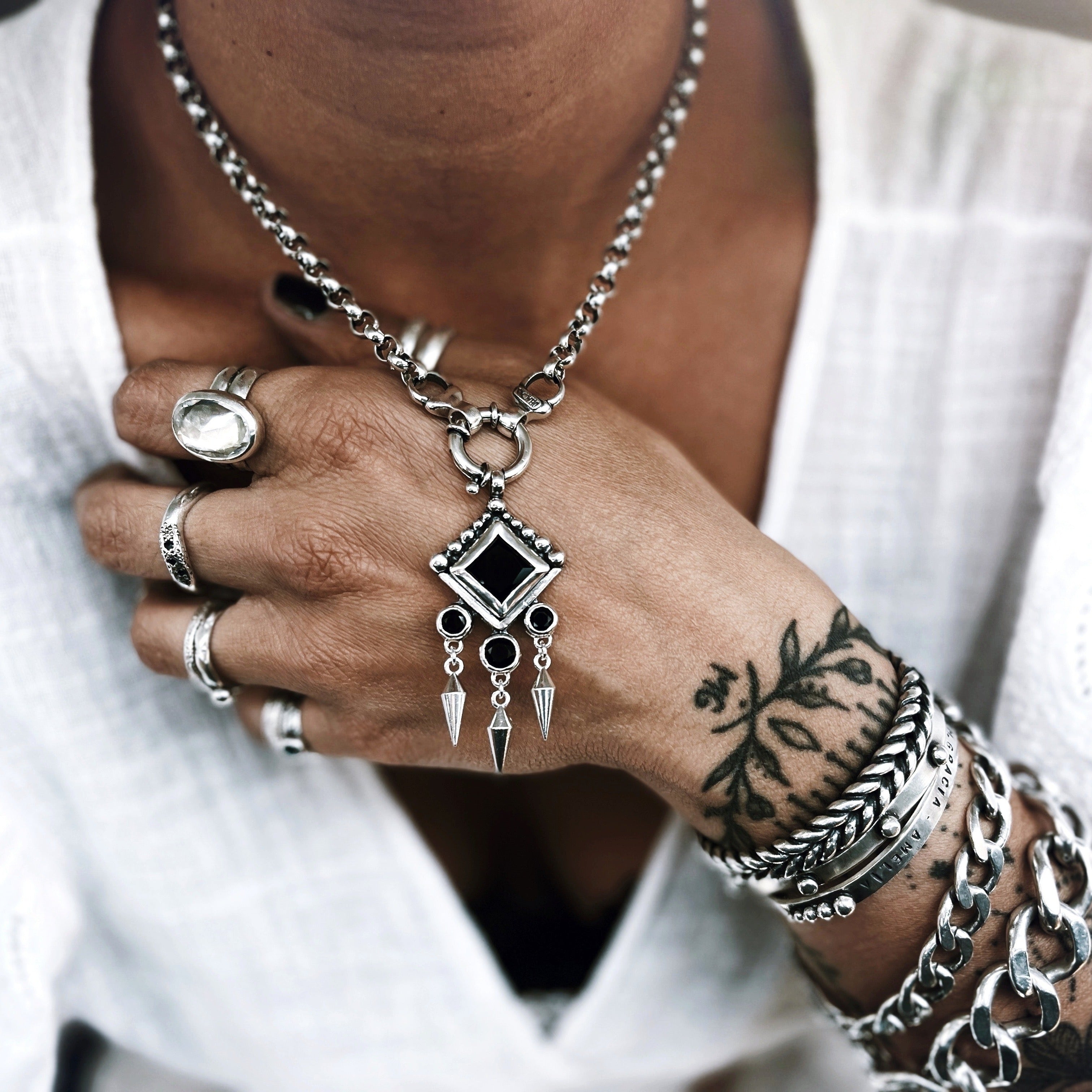 Colgante Prisma Gitano - Onix