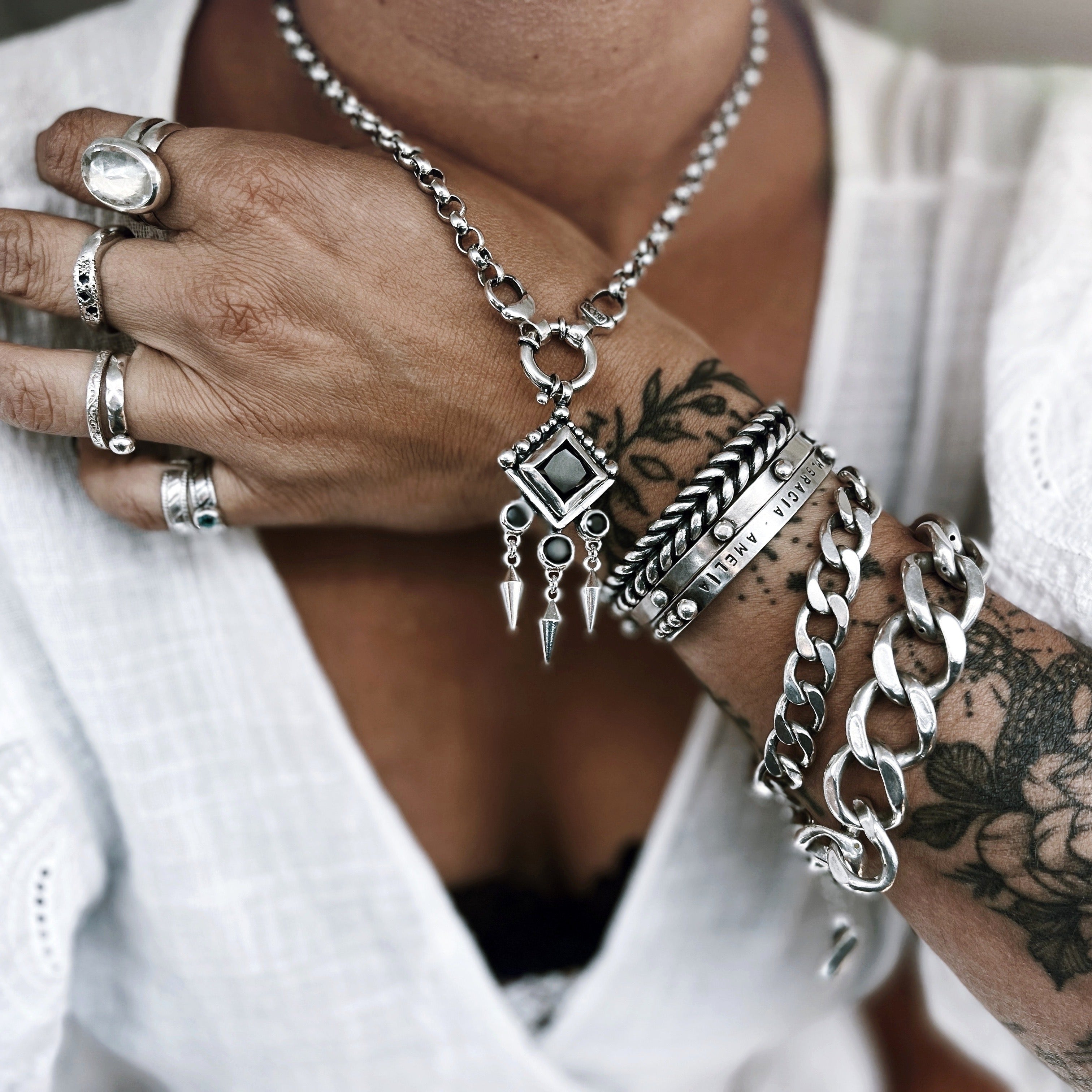 Colgante Prisma Gitano - Onix