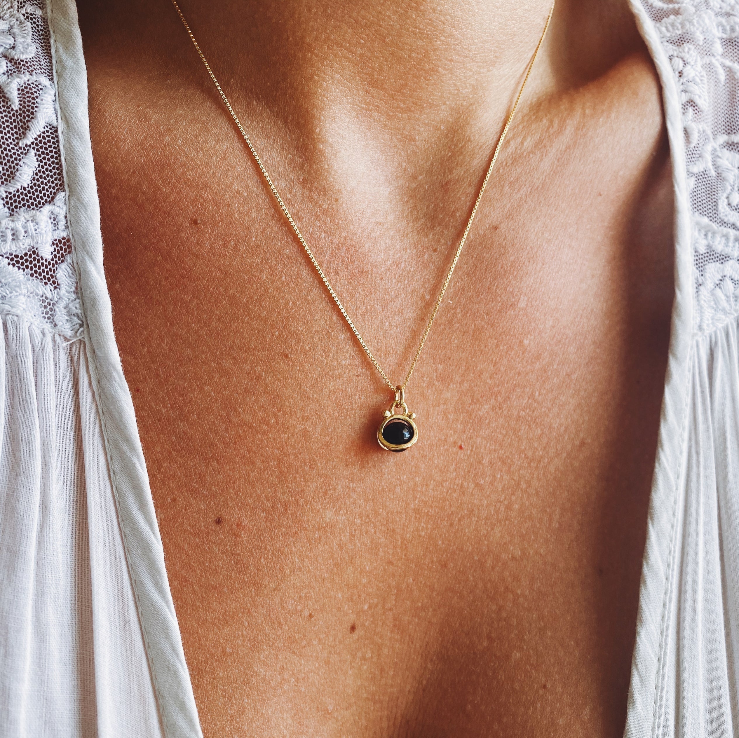 Collar Mini Halo S Gold / Piedra a eleccion
