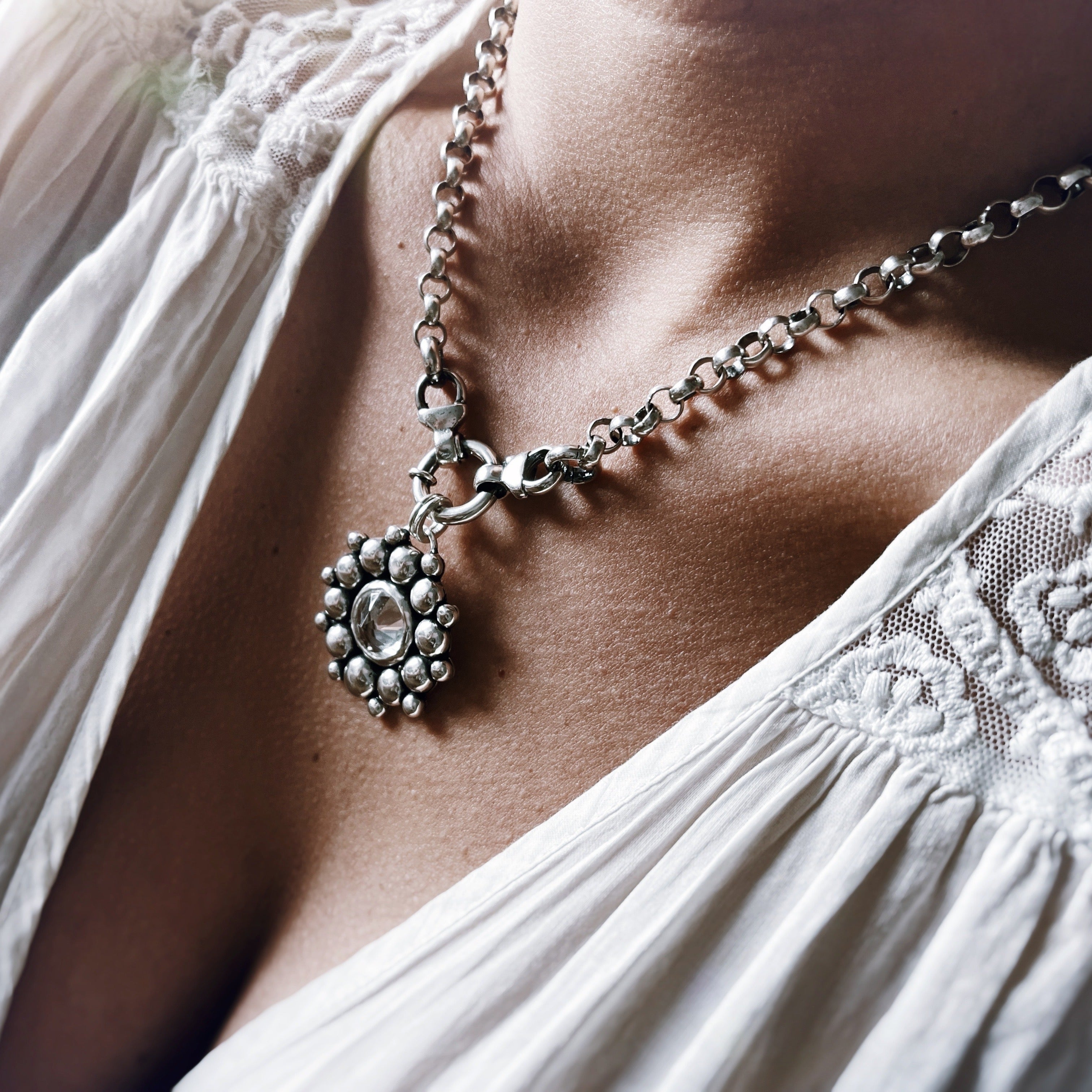 Colgante Rosa Mística + Topacio