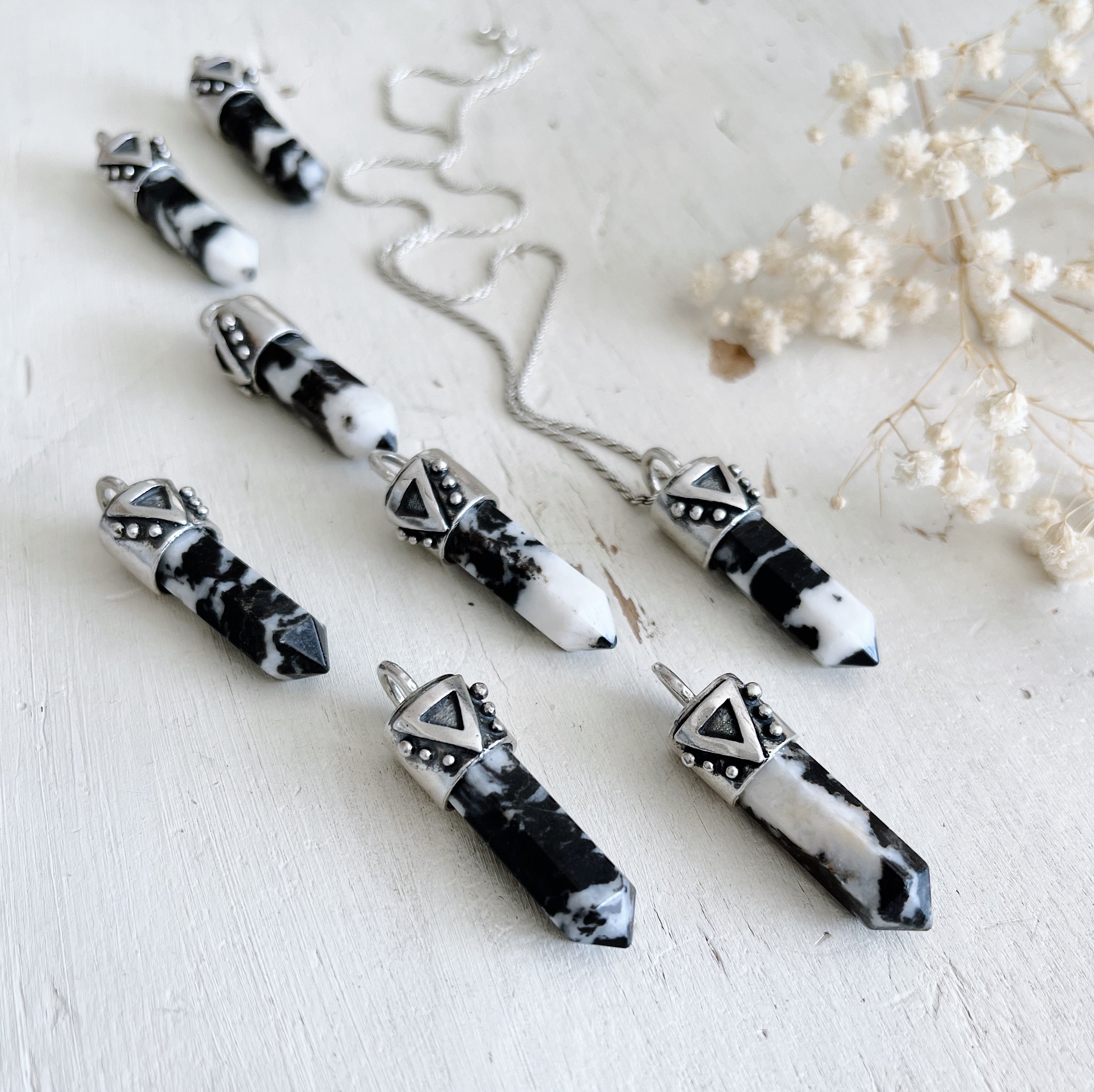 Colgante Cuarzini M Agata Dalmata