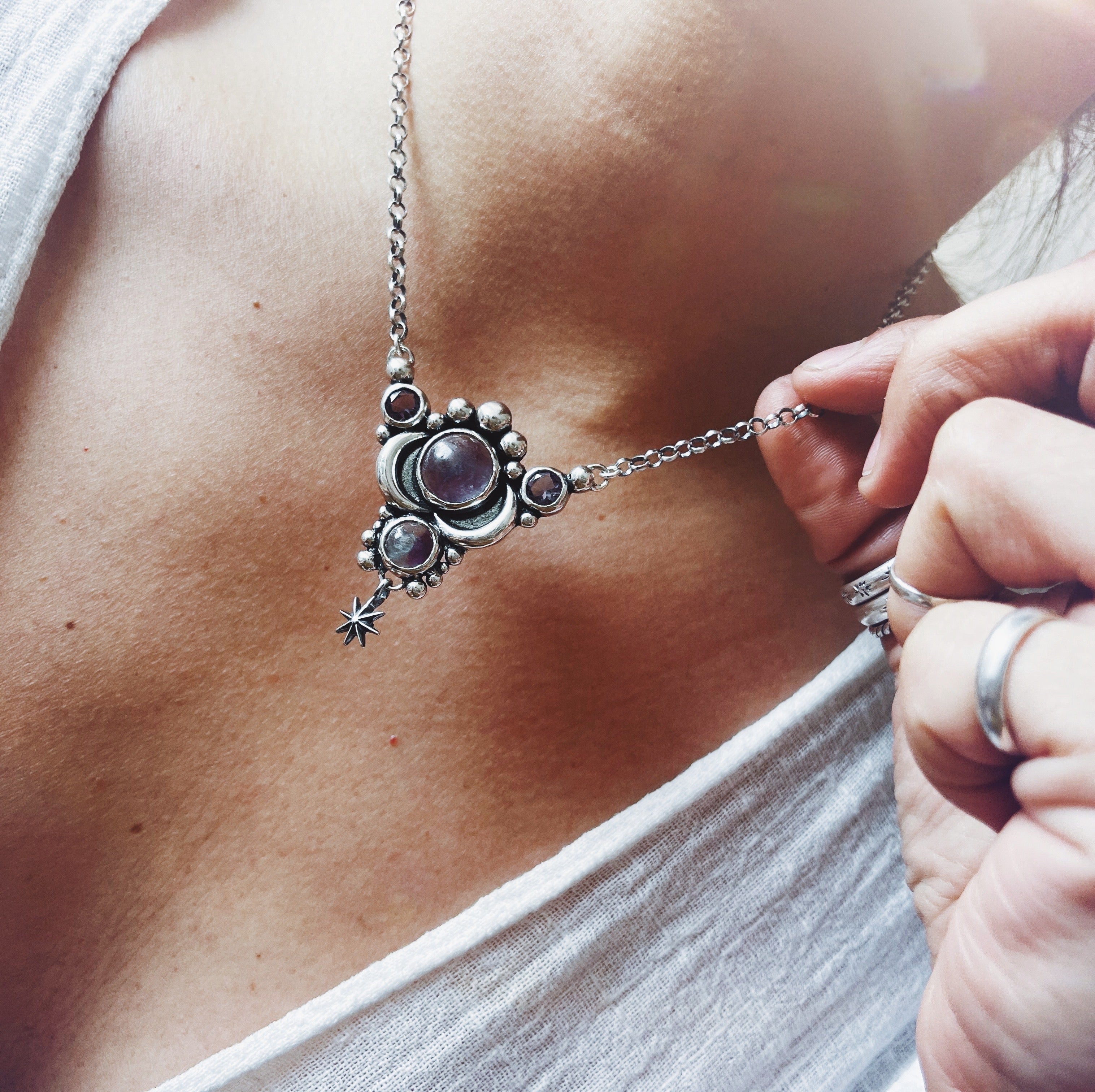 Collar Sailor Moon / Fluoritas