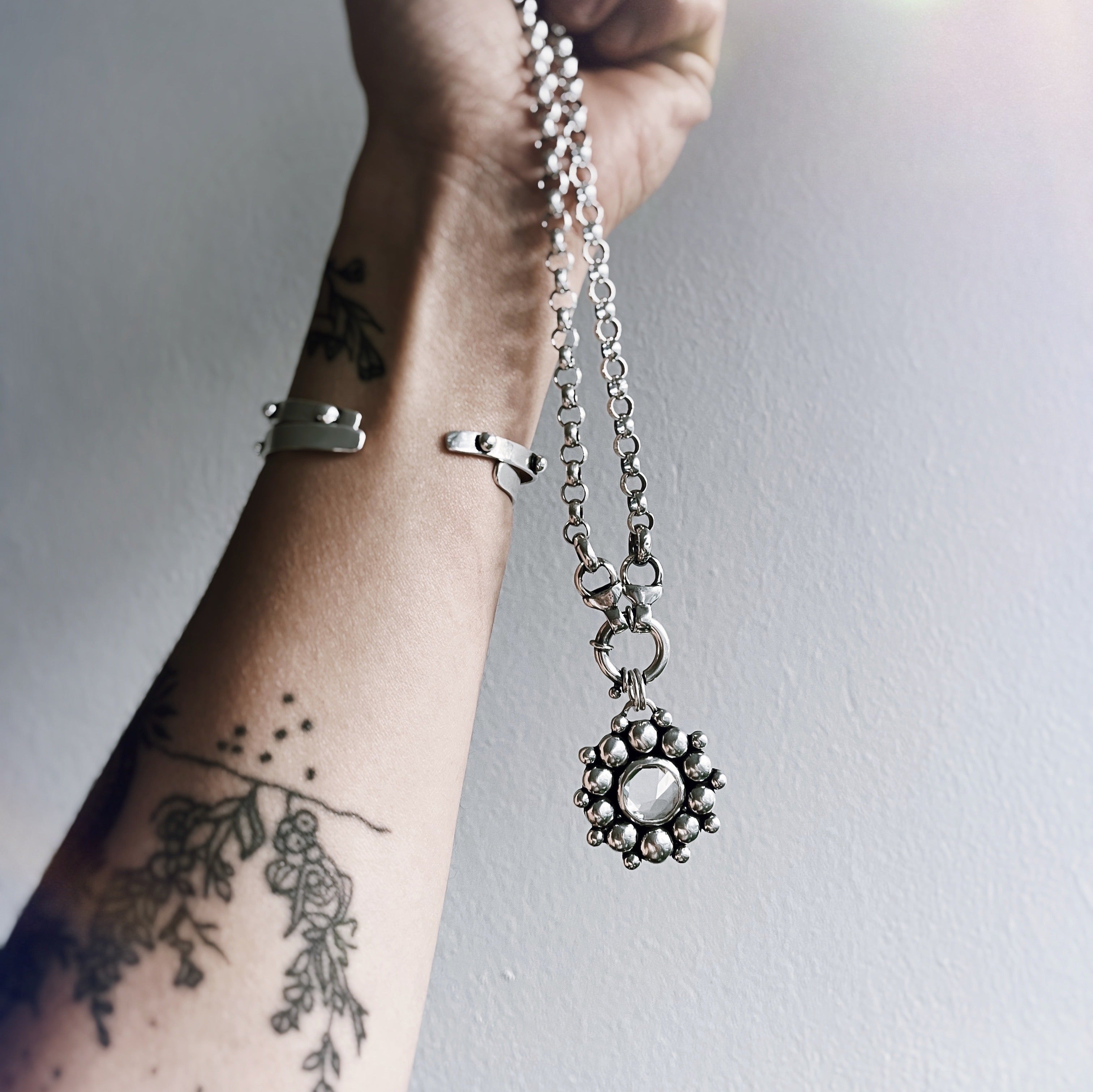 Colgante Rosa Mística + Topacio