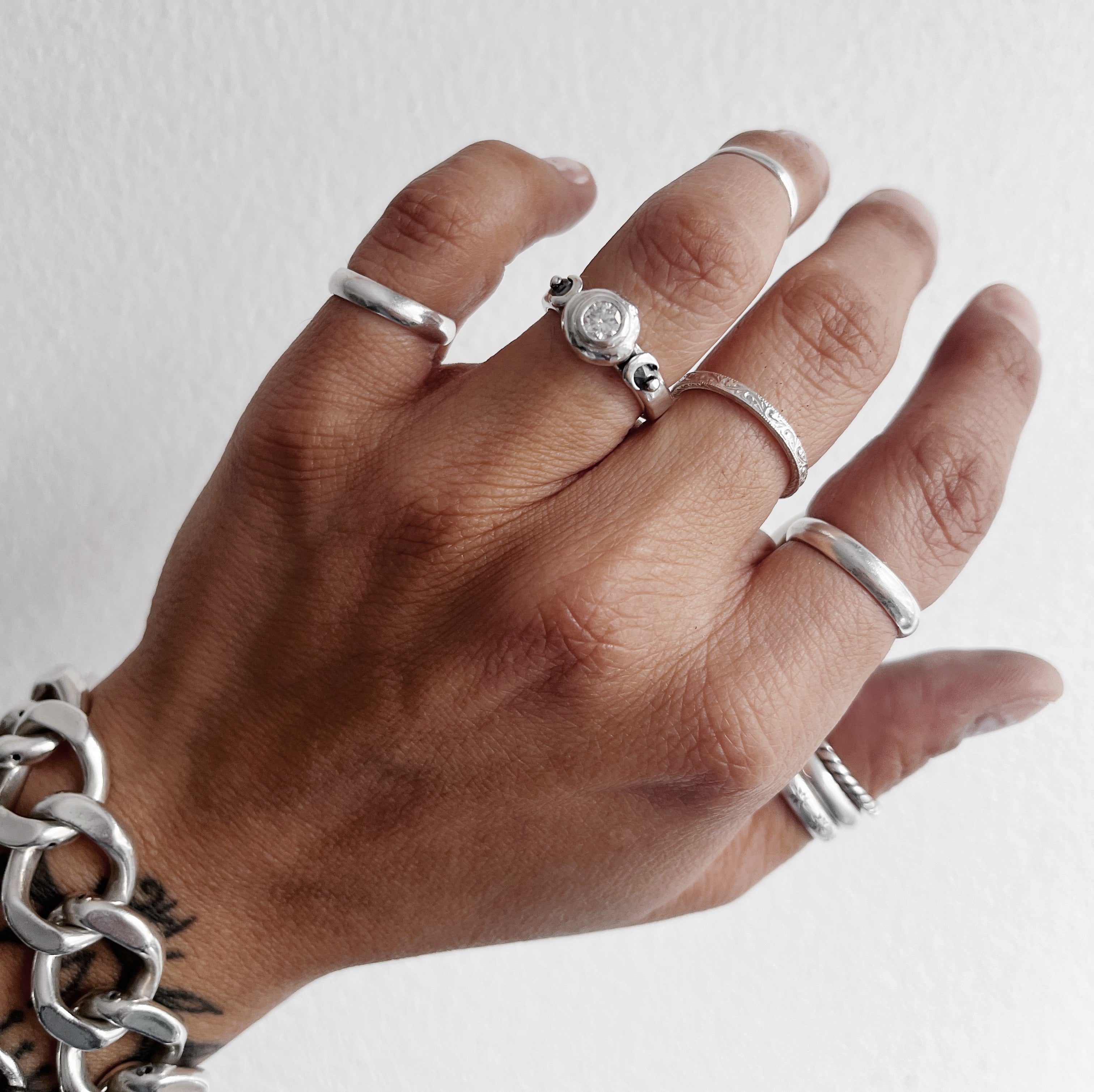 Anillo Selene Moissanita