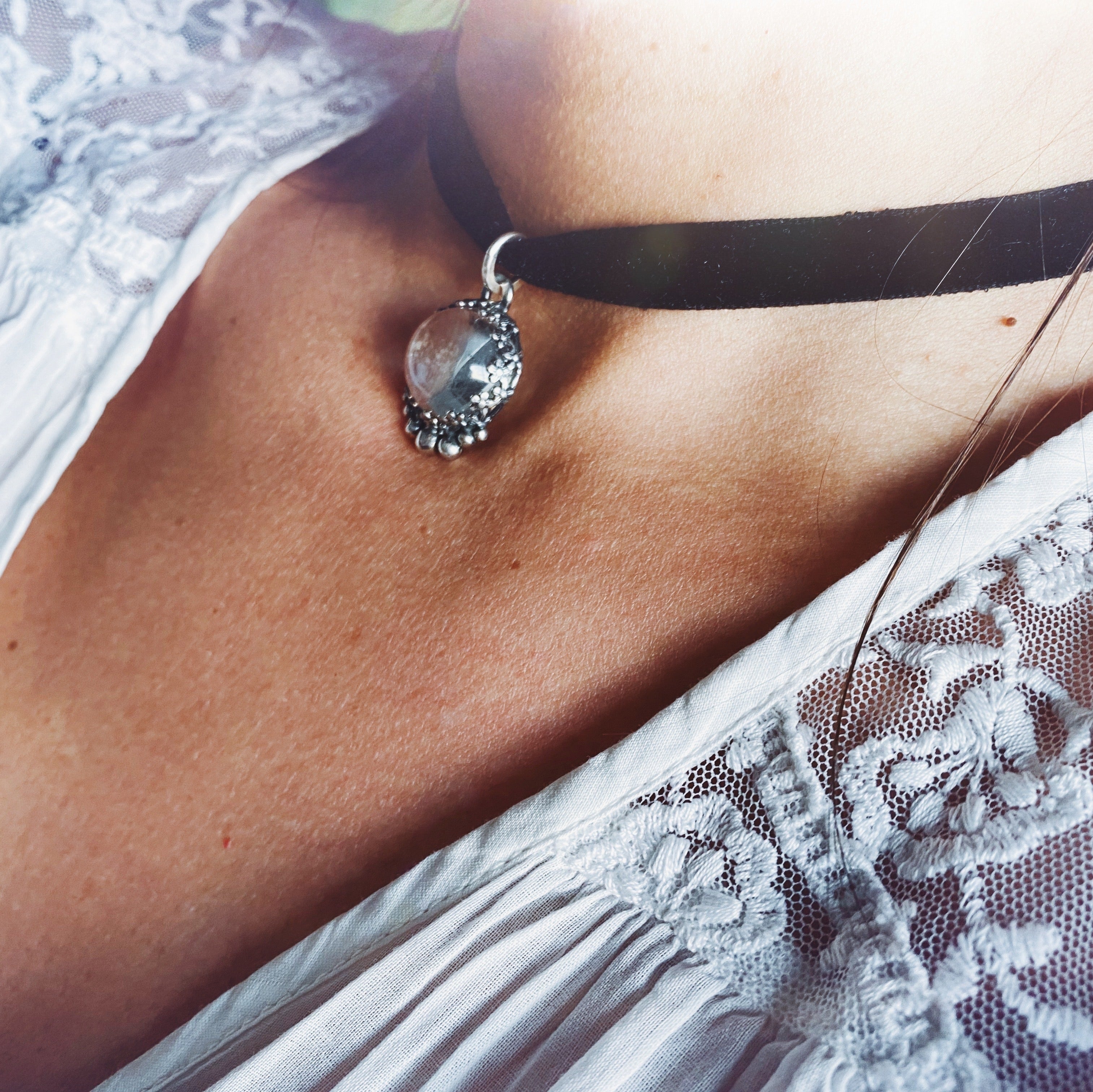 Choker Cristal Sexy Lace - PRE VENTA