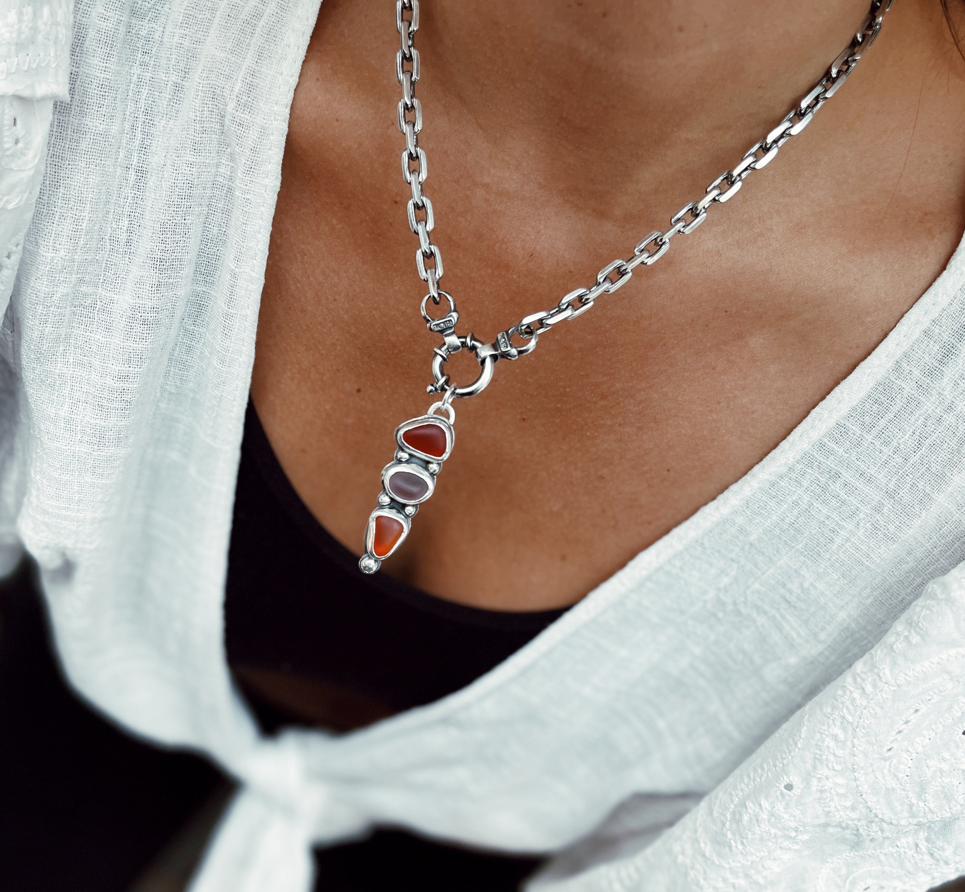 Colgante Capri - Sea Glass 4