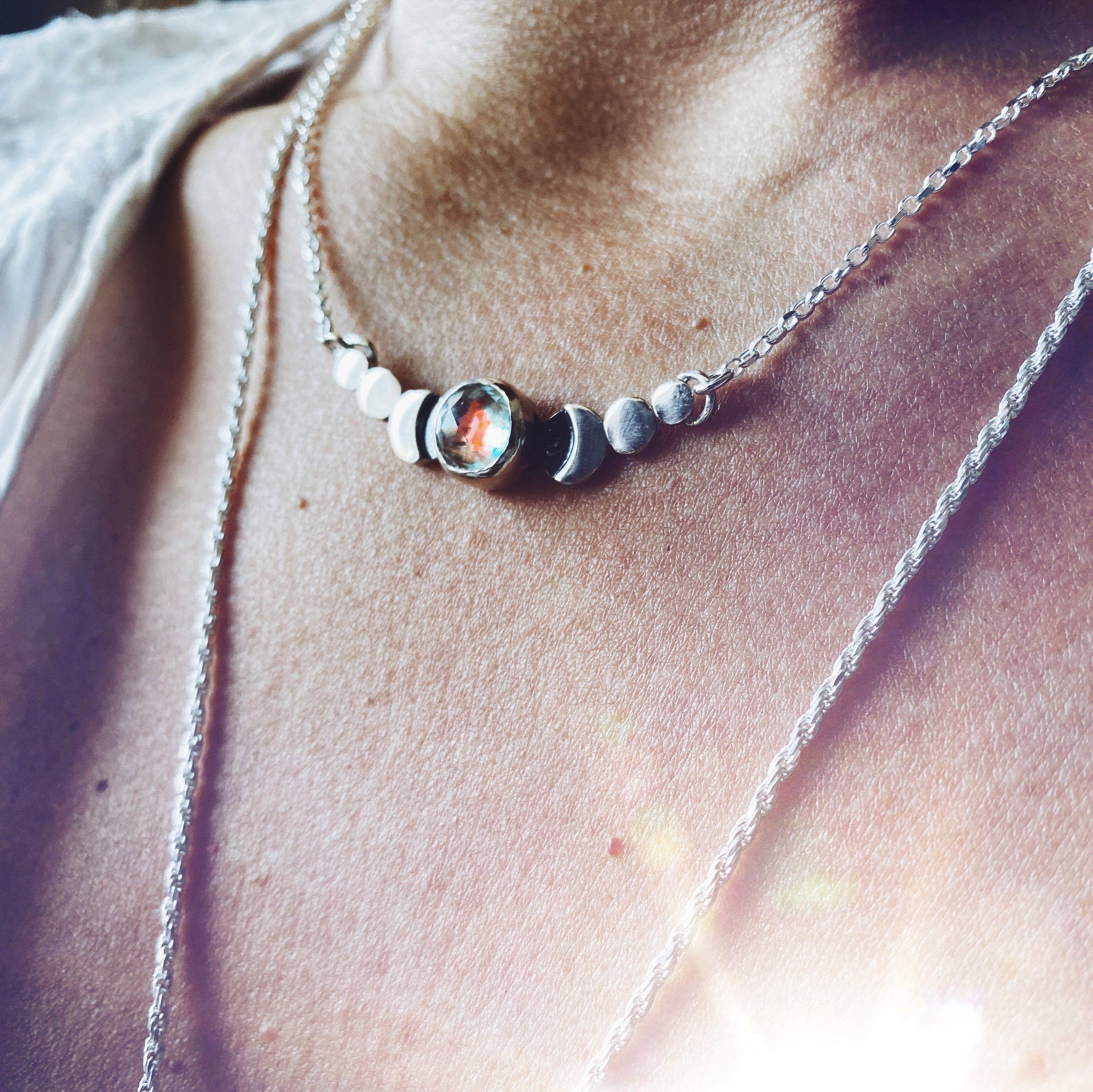 Collar Fases Very Moon Aurora Boreal
