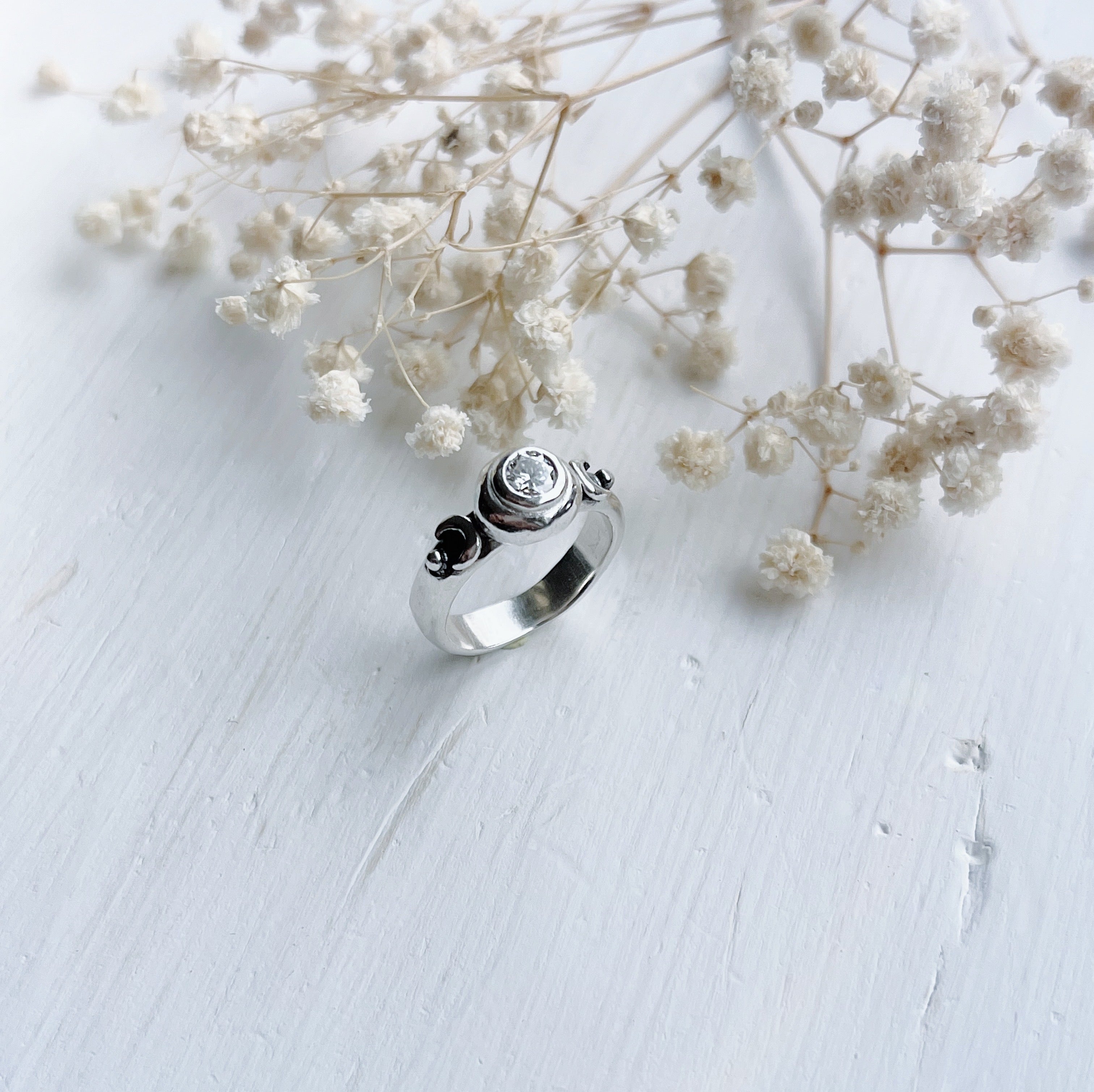 Anillo Selene Moissanita