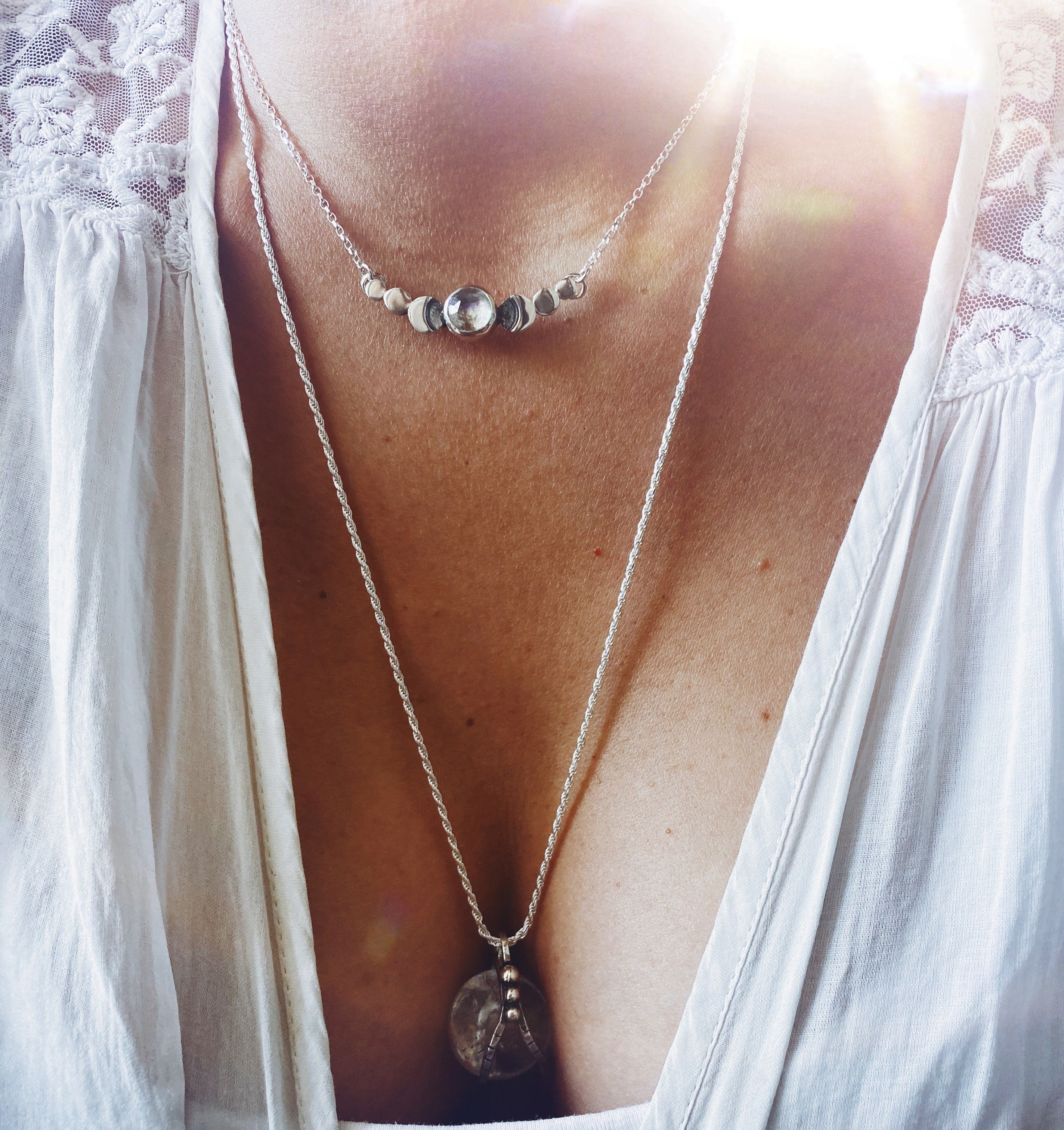 Collar Fases Very Moon Aurora Boreal