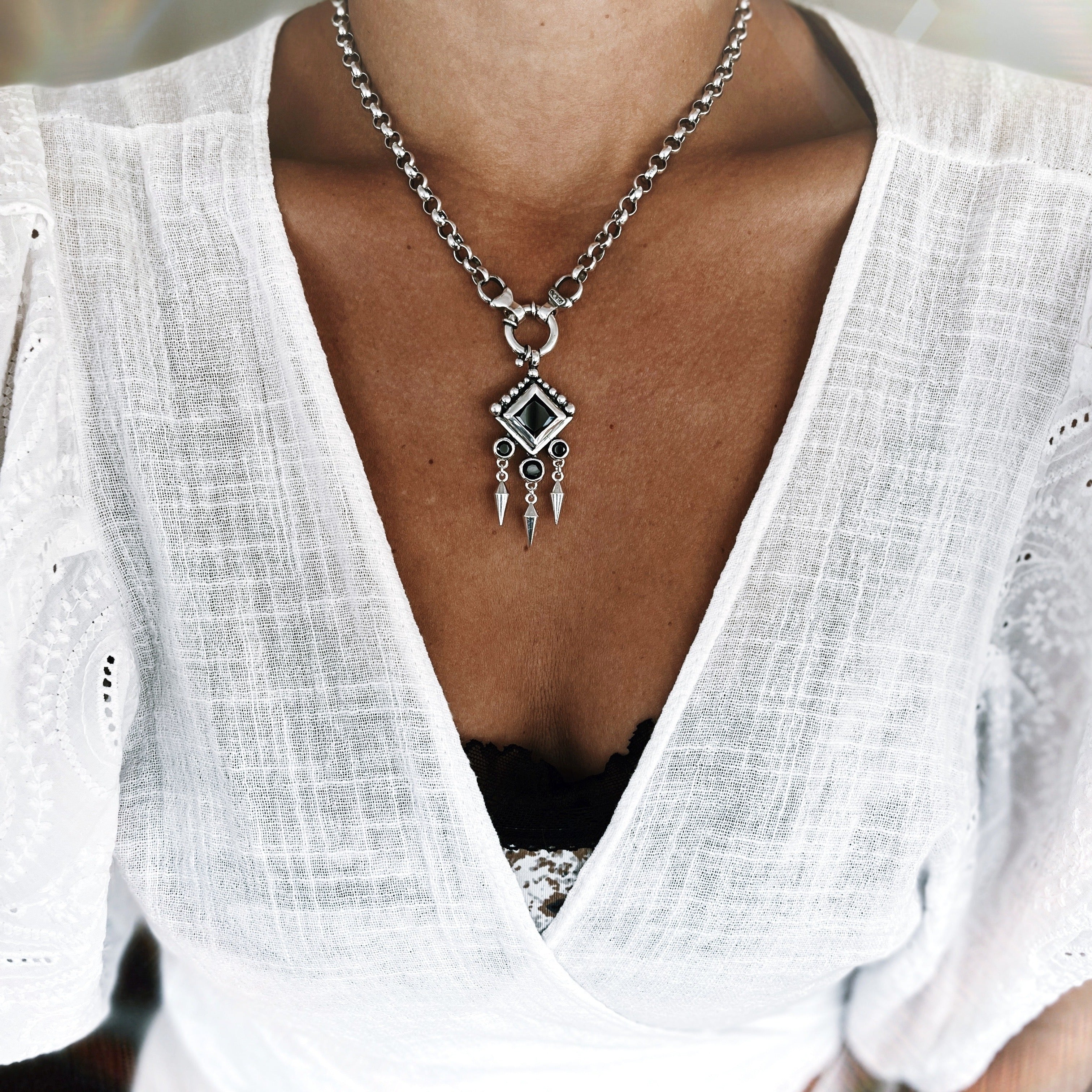 Colgante Prisma Gitano - Onix