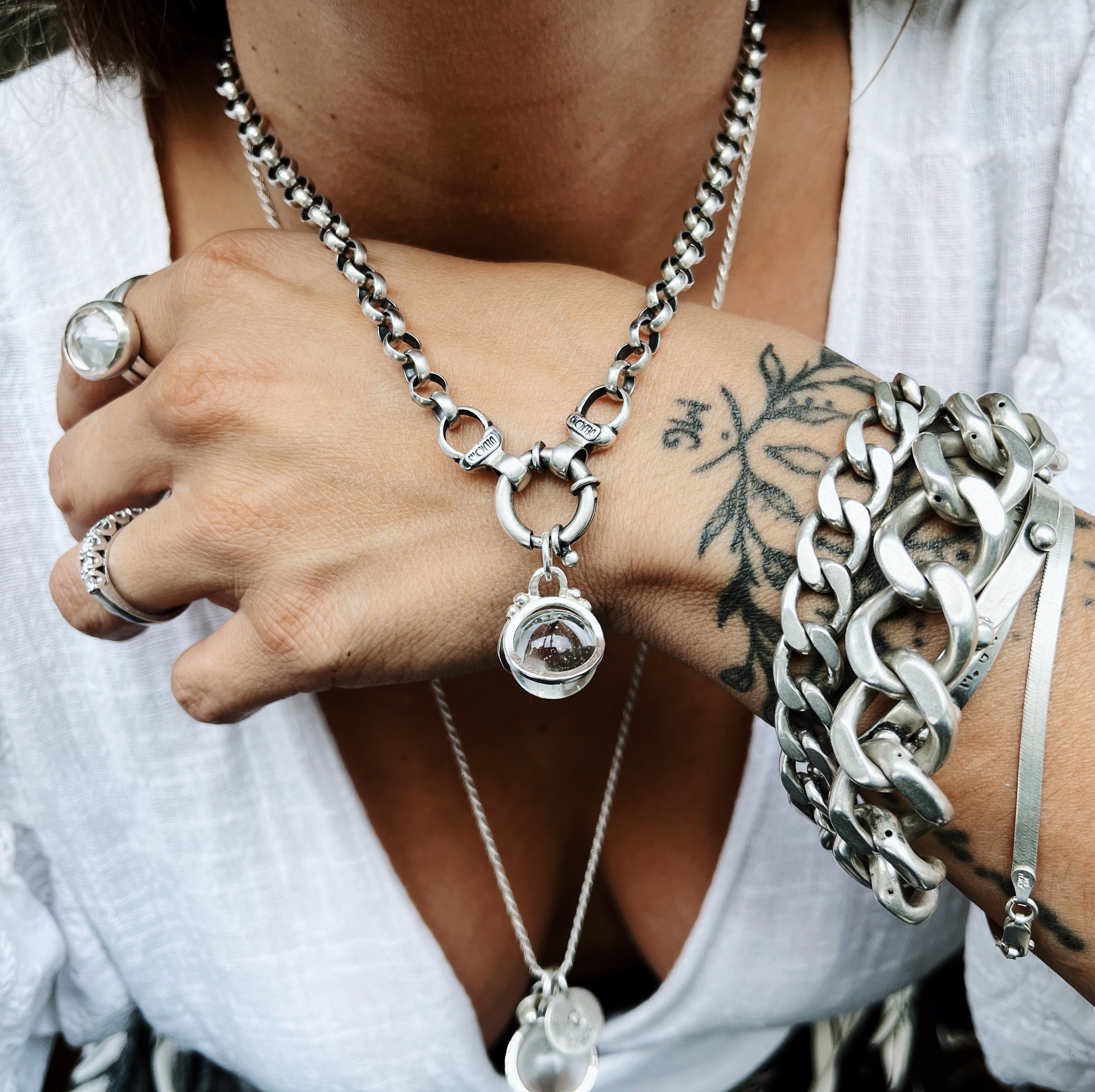 Colgante Mini Halo Antiestress "XL” - Crystal - Tienda Delacons Joyas