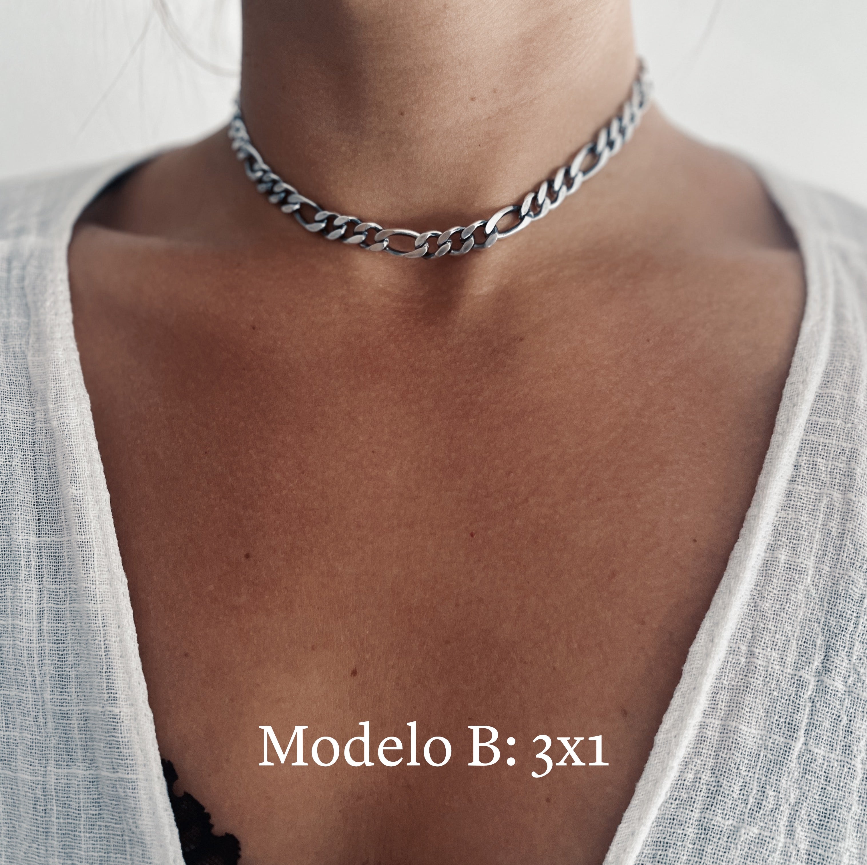 Choker Cadena Figaro