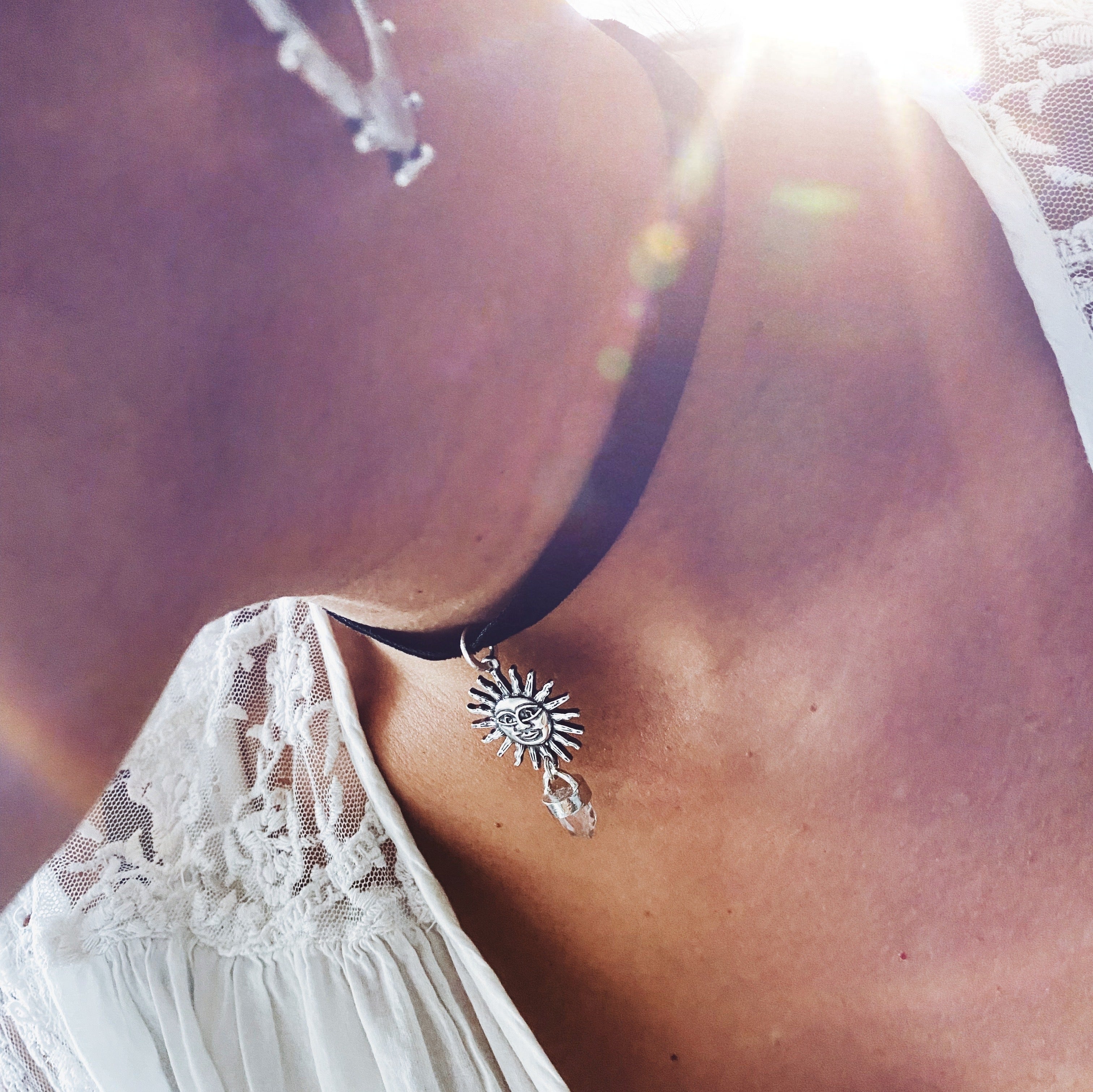 Choker Black Velvet “Matilda” + piedra a elección - PREVENTA