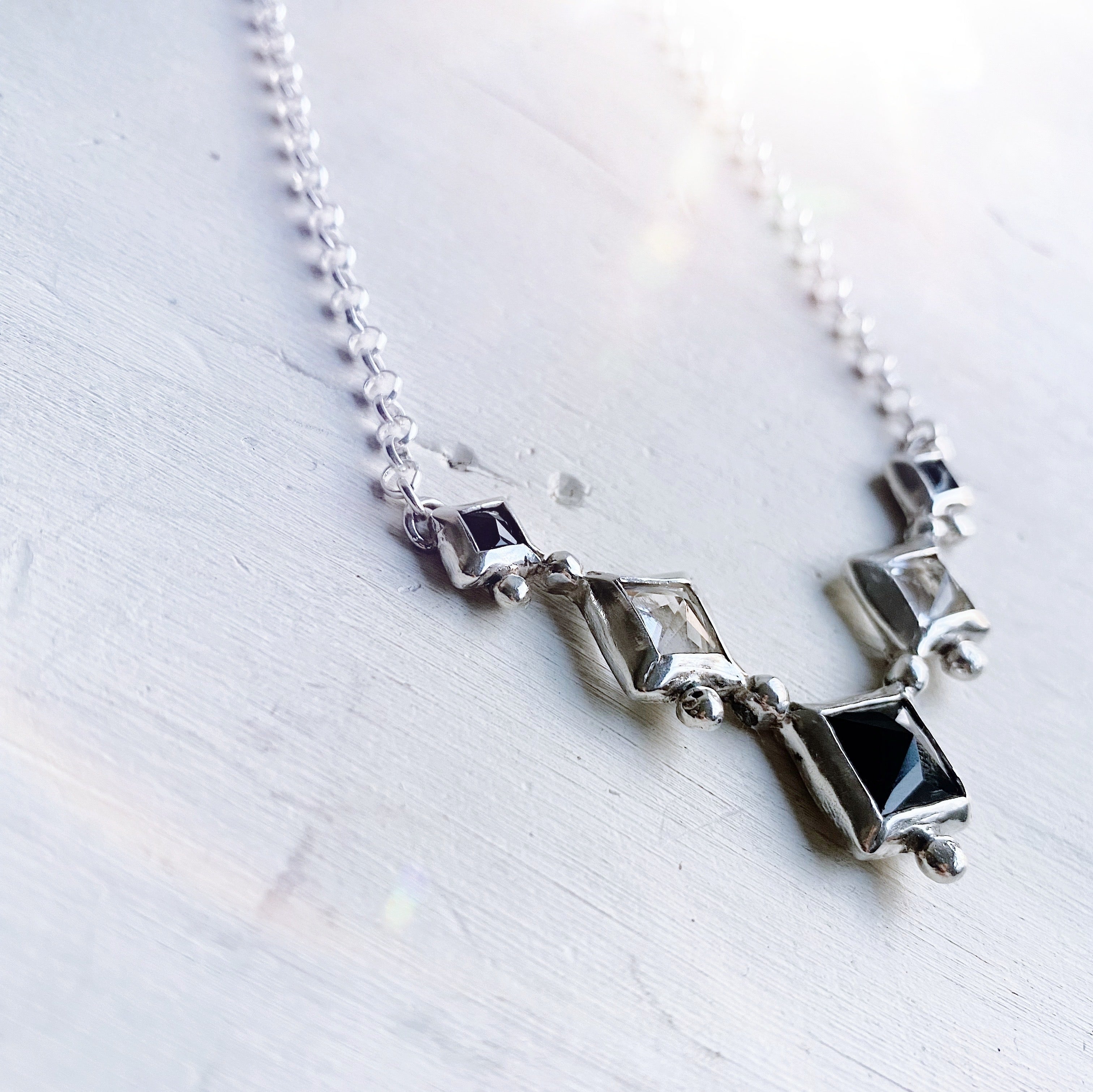 Collar Kelim Afgano - Onix y Topacios