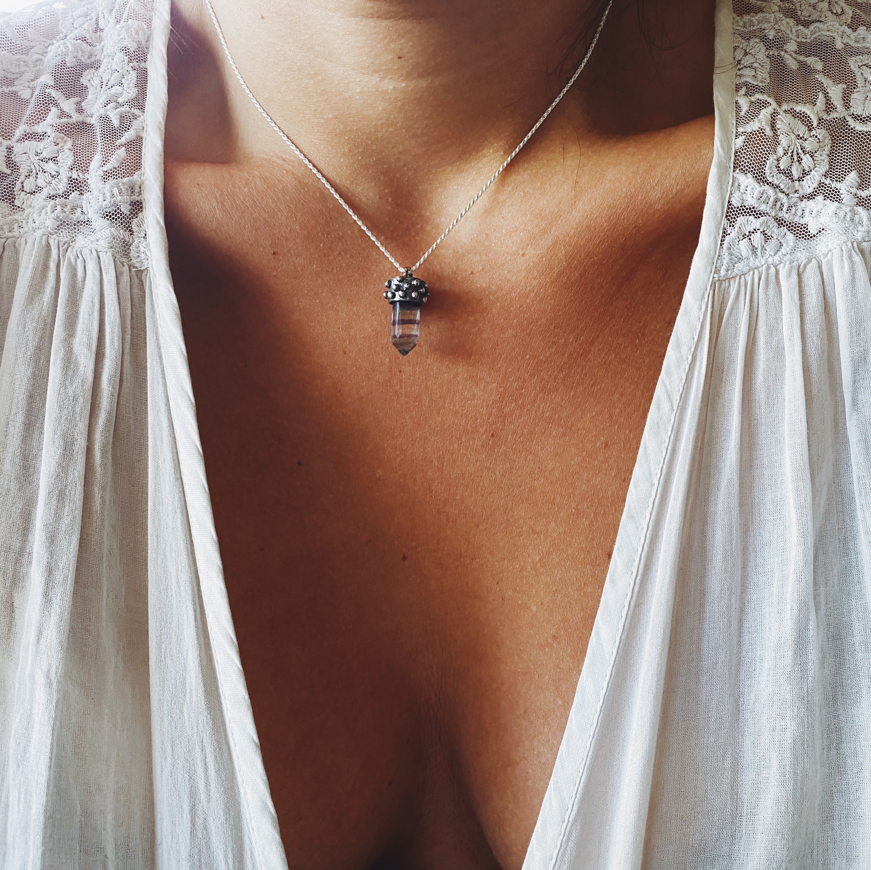 Colgante Punta Ricky Fluorita